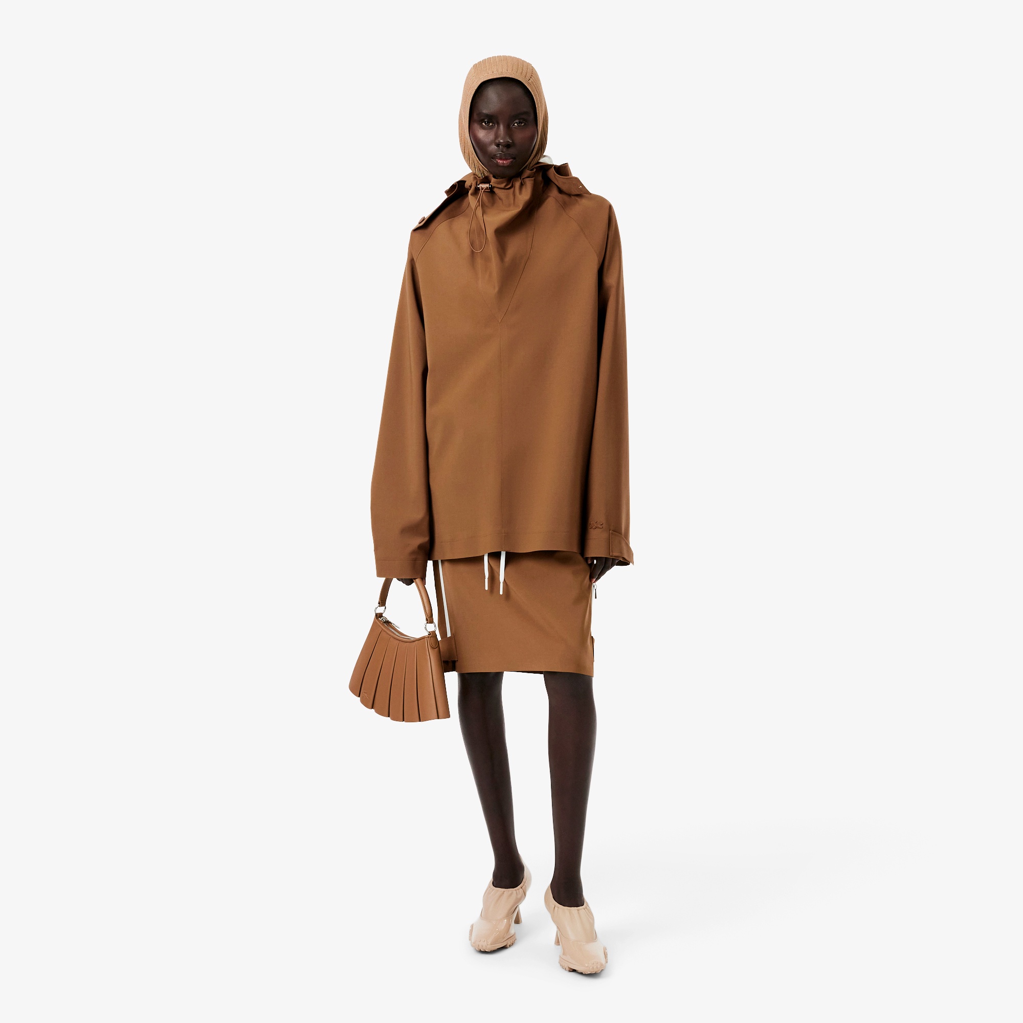 『FW25 Fashion Show』ウールブレンド配色スカート