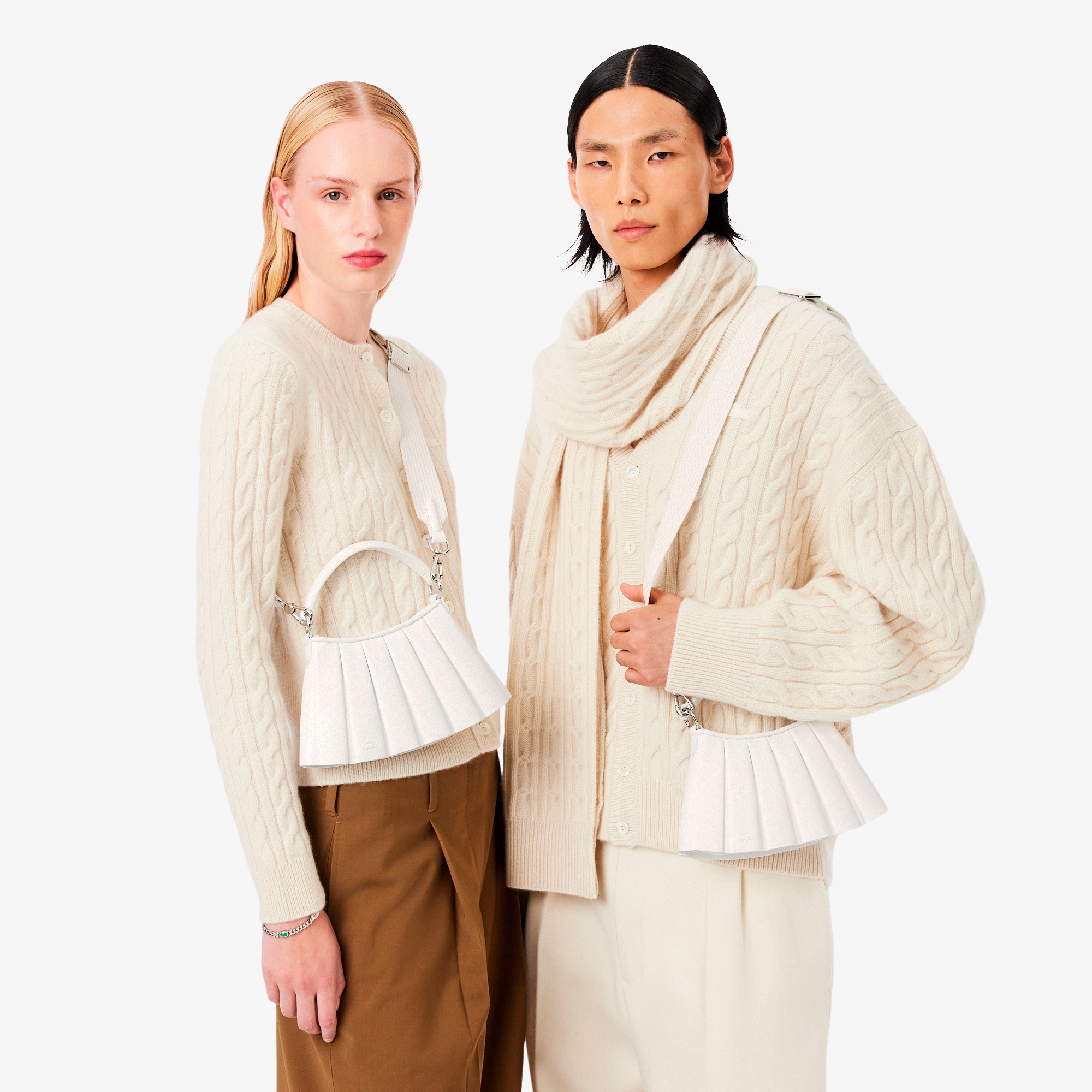 『FW25 Fashion Show』レザーレザーミニミニプリーツトートミニミニバッグ