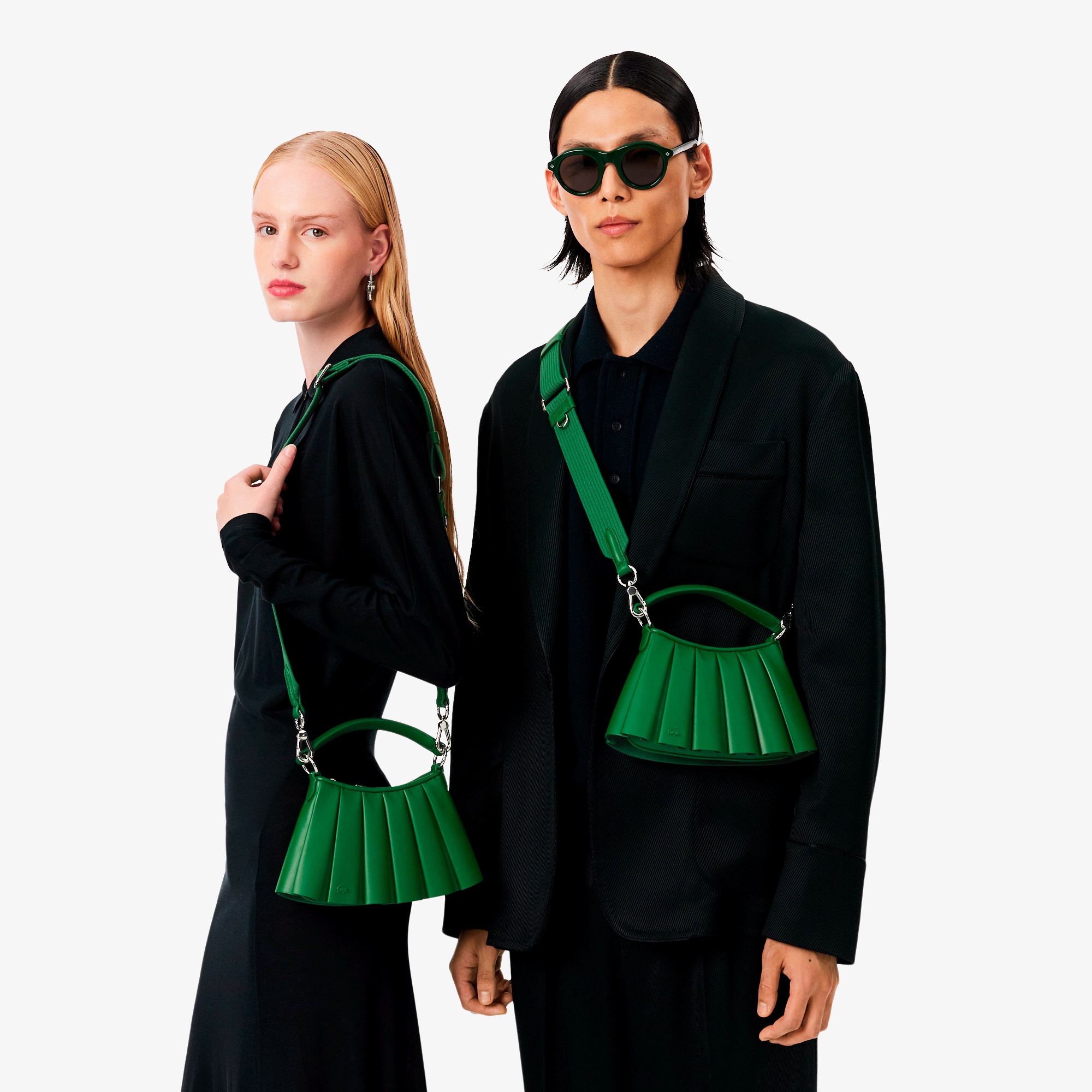 『FW25 Fashion Show』ランラン レザープリーツトートミニバッグ