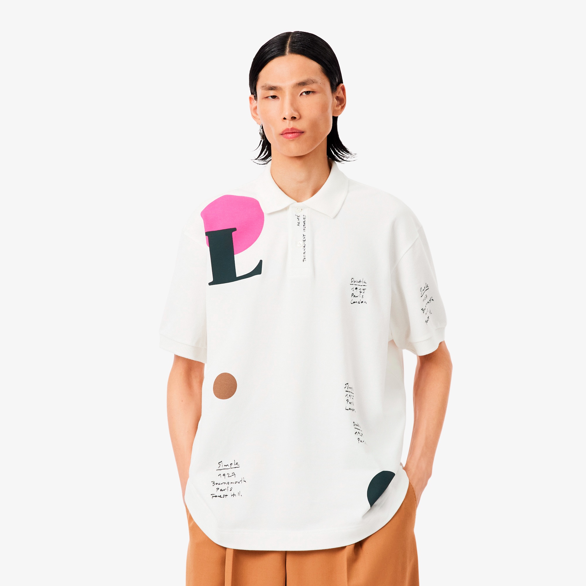 『FW25 Fashion Show』ルーズフィットオールオーバーグラフィックポロシャツ