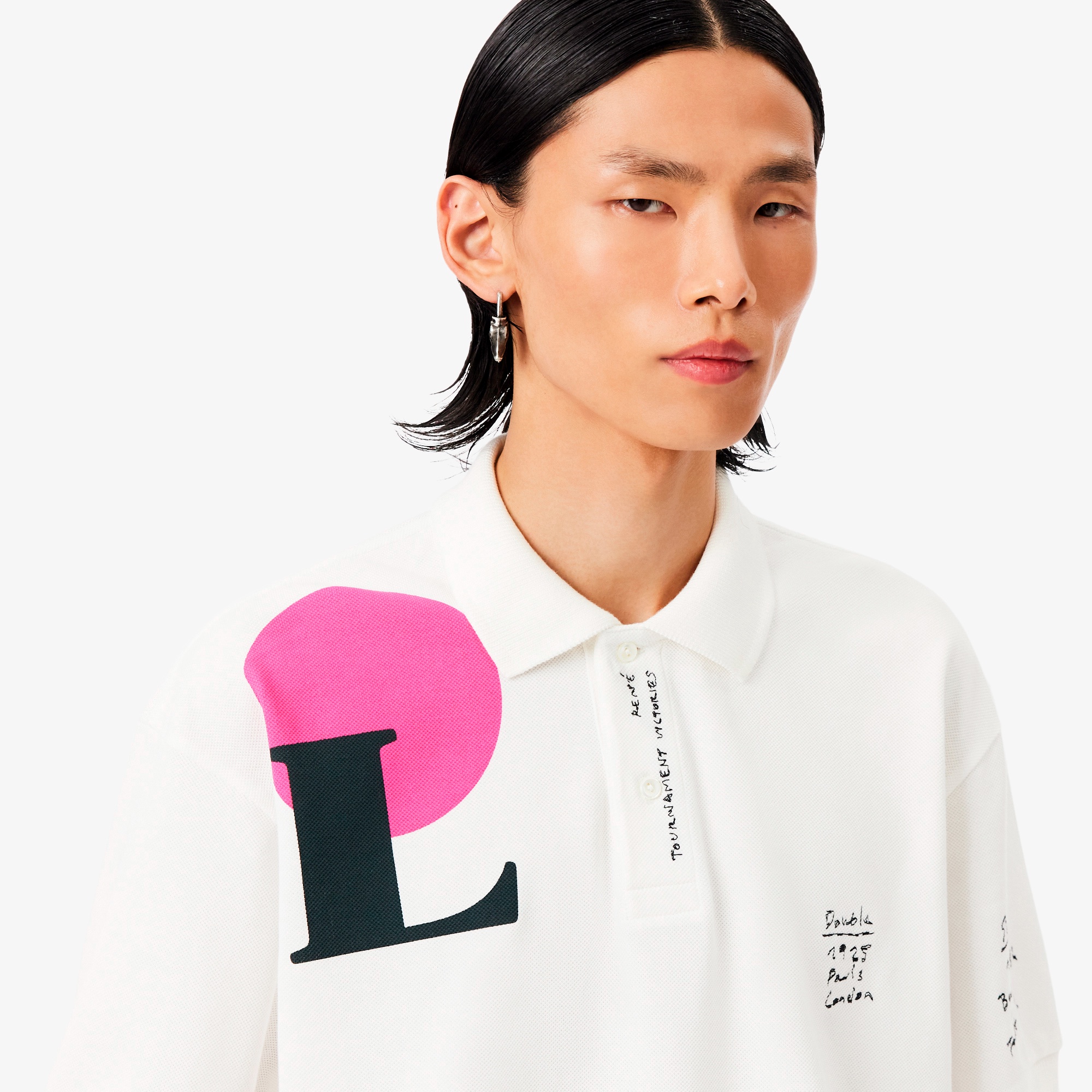 『FW25 Fashion Show』ルーズフィットオールオーバーグラフィックポロシャツ