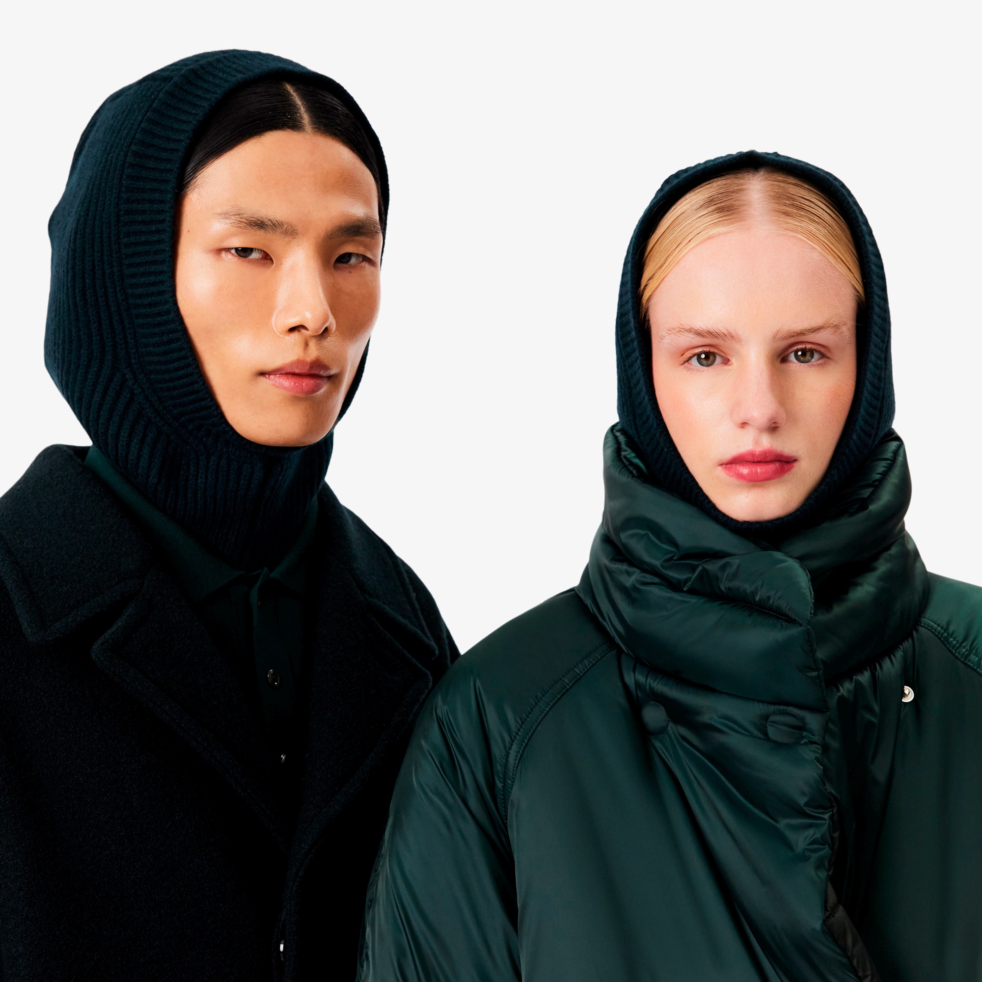 『FW25 Fashion Show』フェルトウールリブニットバラクラバ