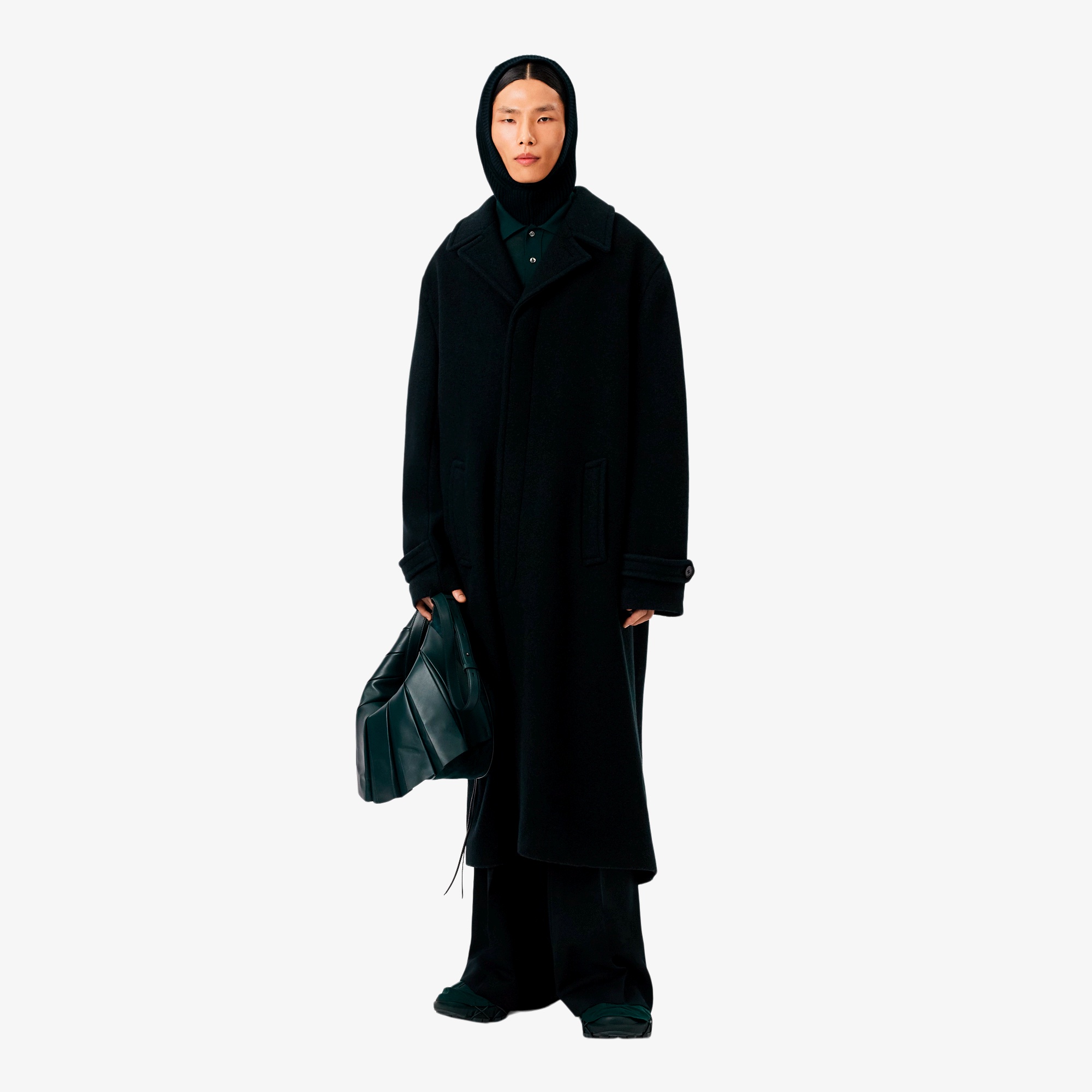 『FW25 Fashion Show』フェルトウールリブニットバラクラバ