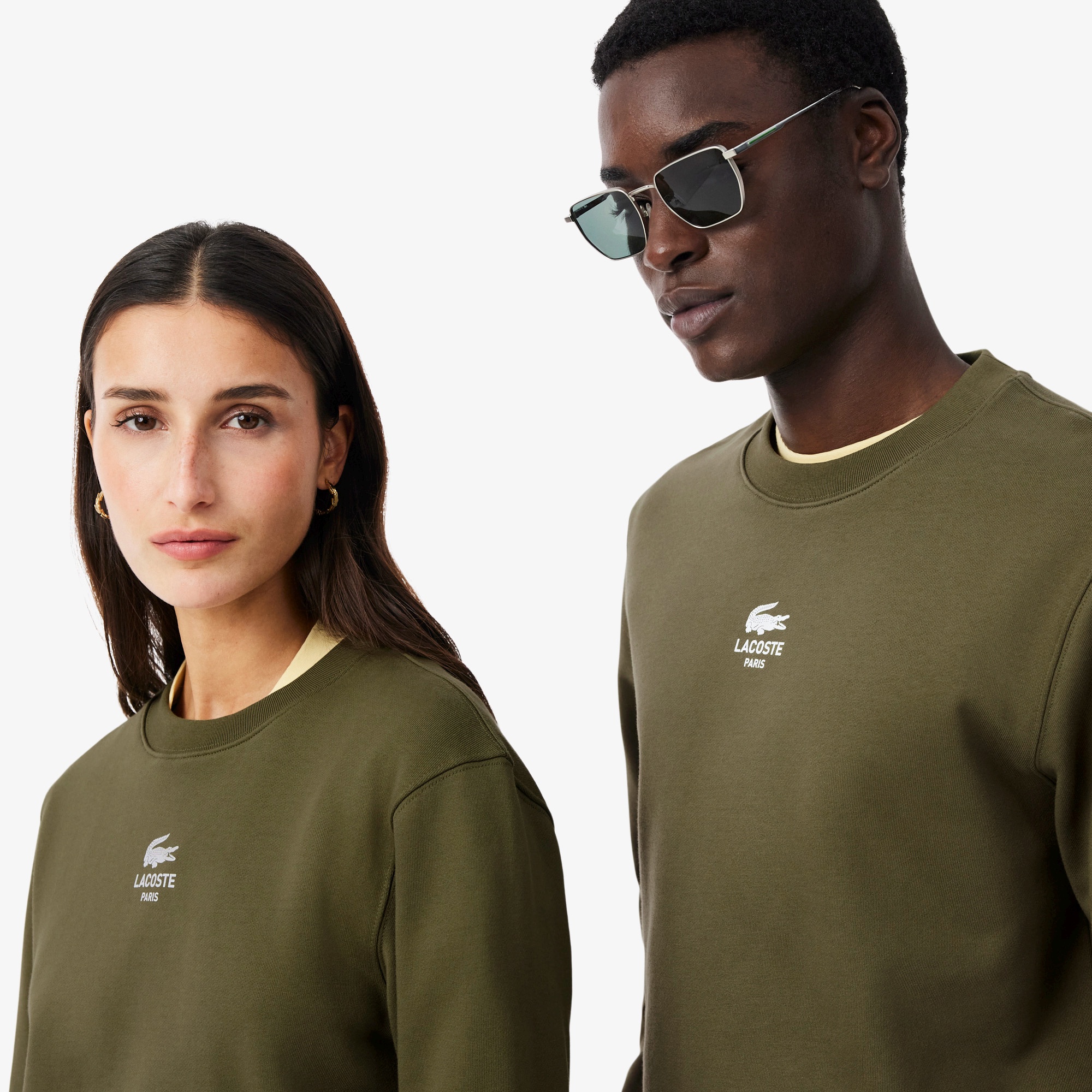 ワンポイングラフィックプリントクルーネックスウェット