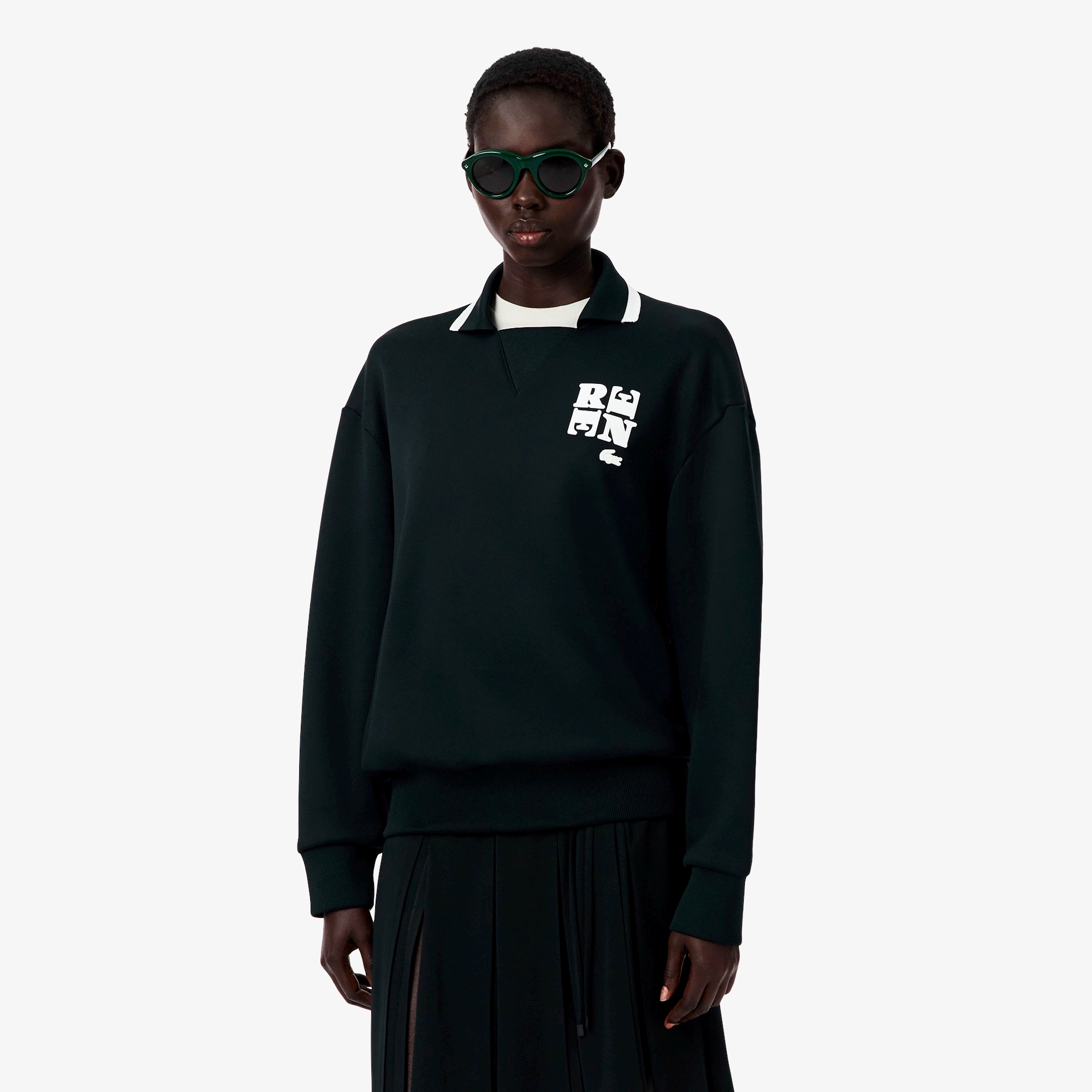 『FW25 Fashion Show』ポロカラーダブルフェイススウェット