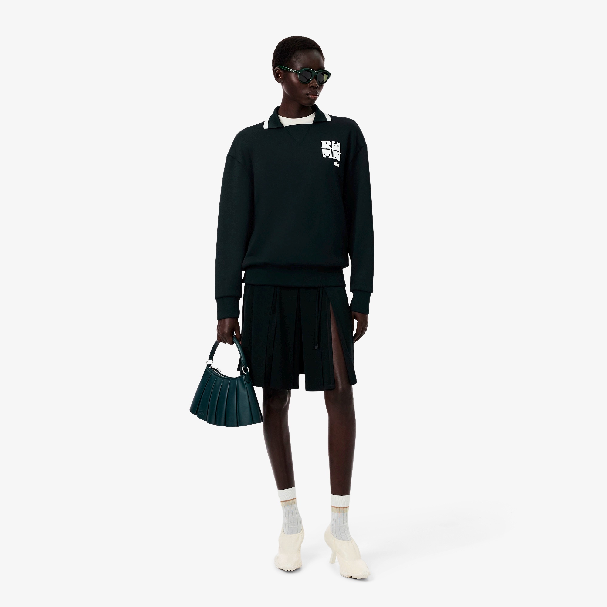『FW25 Fashion Show』ポロカラーダブルフェイススウェット