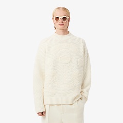 アットラスト　atlastco 25awニット FW25 Fashion Show』ワニジャカードニットセーター AH3746 - ラコステ