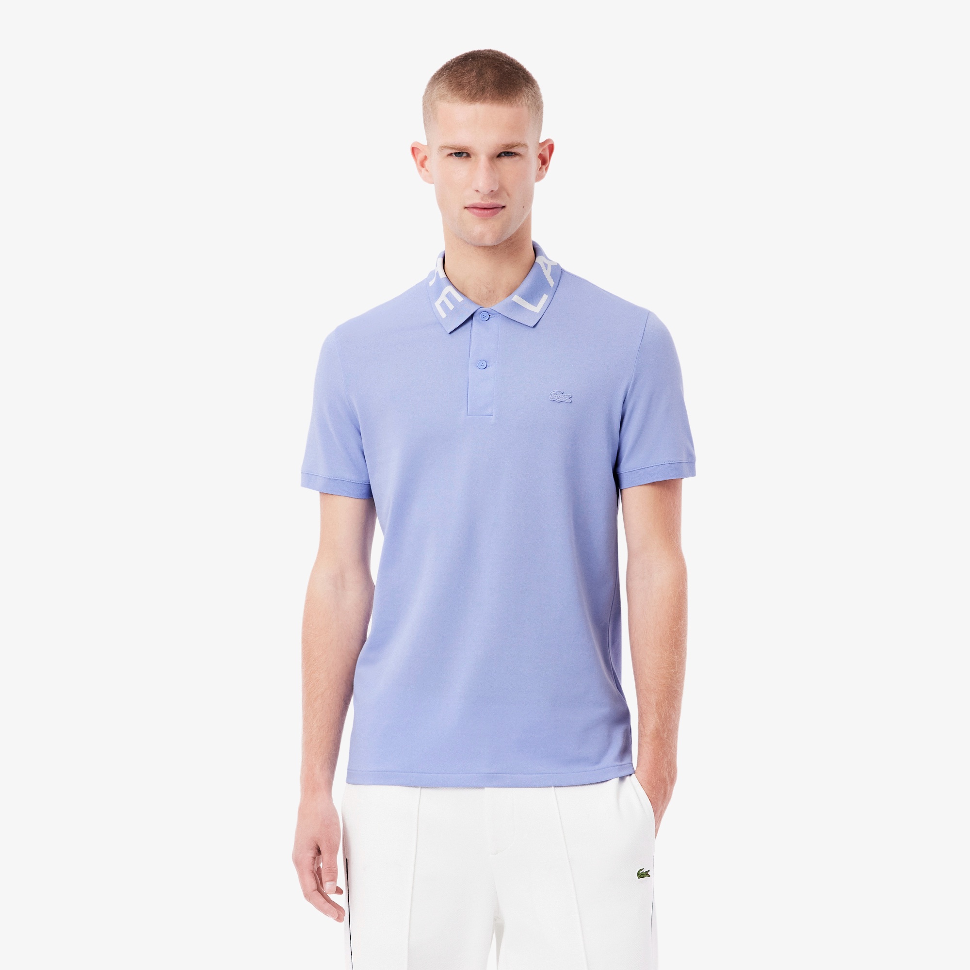 ジャカードカラーポロシャツ