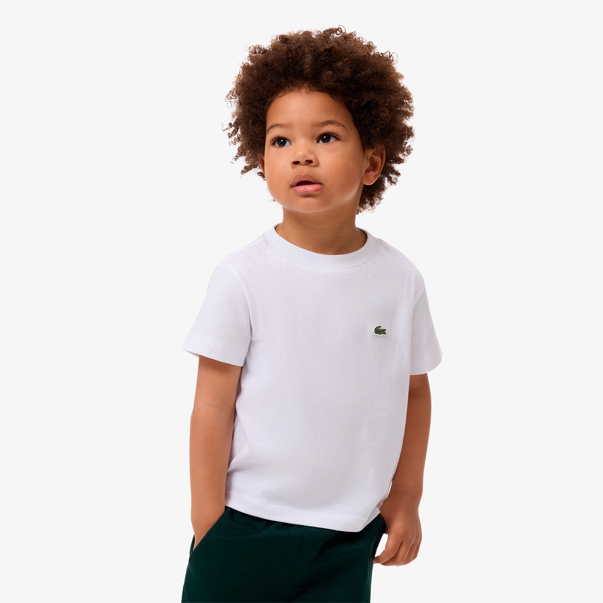 JUNIOR ベーシックワニロゴパッチTシャツ