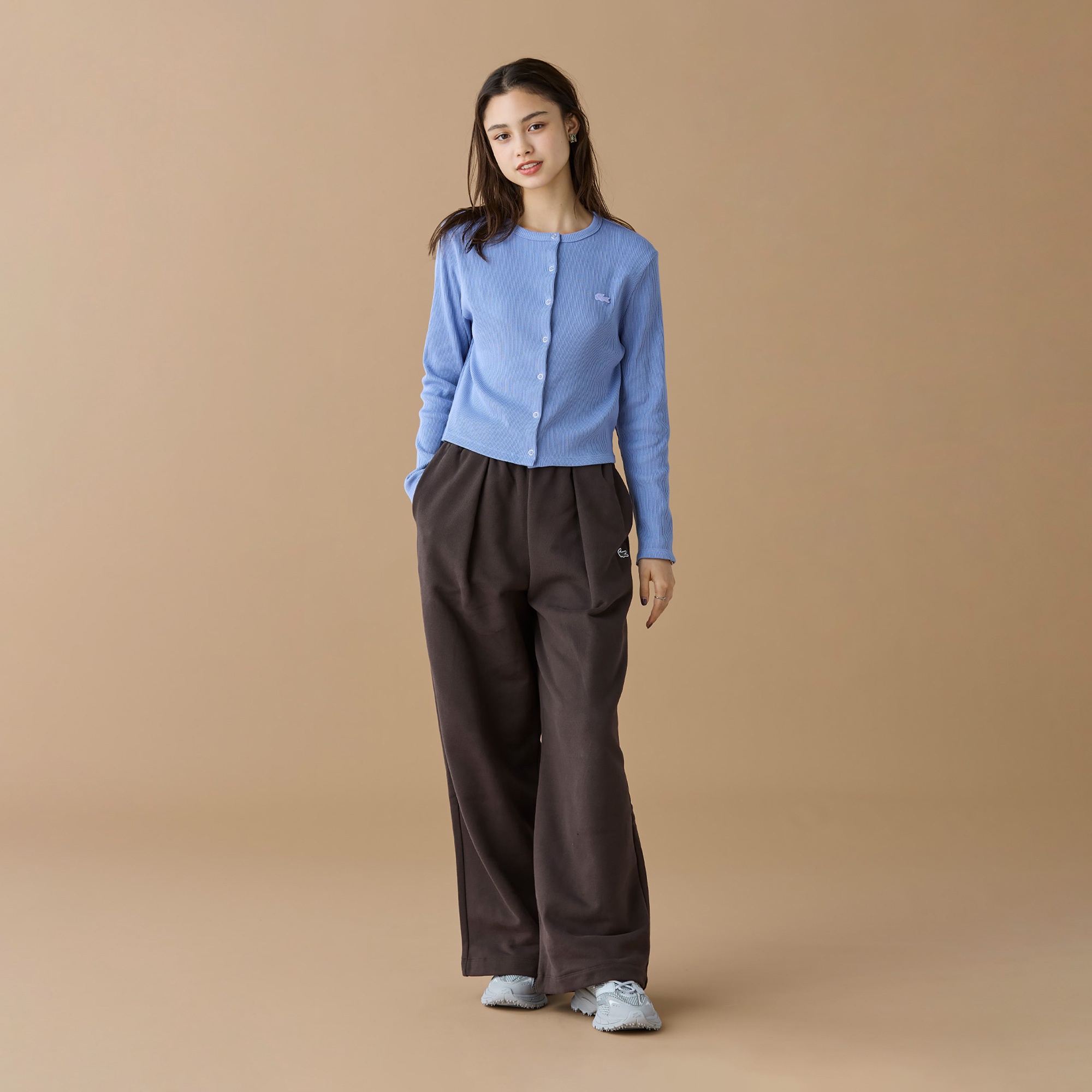 リブジャージカーディガン