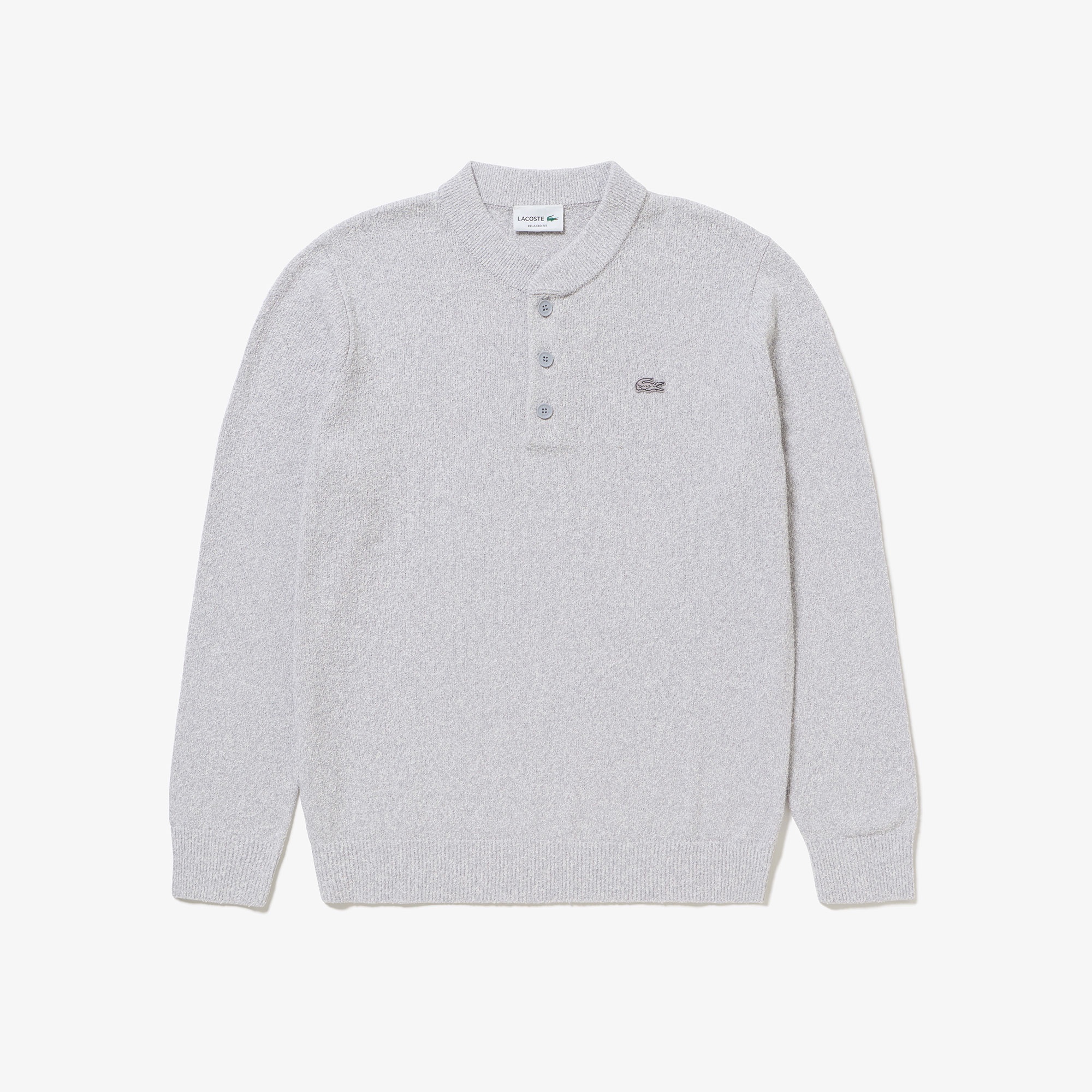 ブークレー ヘンリーネックニットセーター