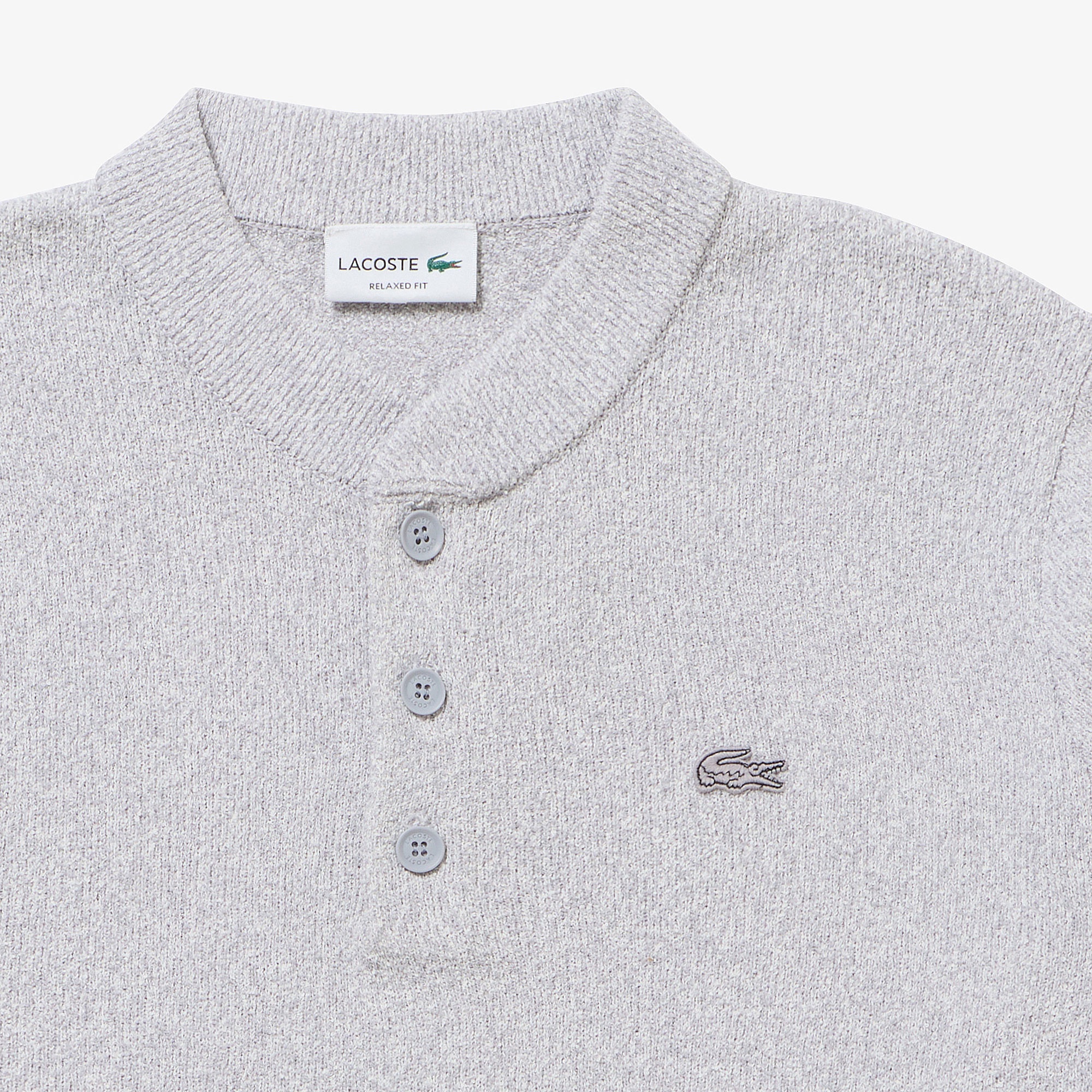 ブークレー ヘンリーネックニットセーター