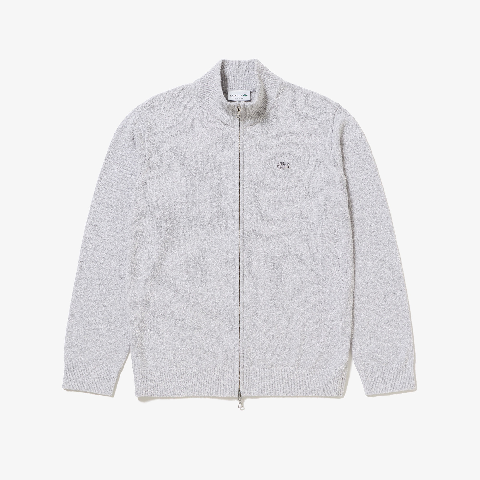 ブークレー スタンドジップニットカーディガン