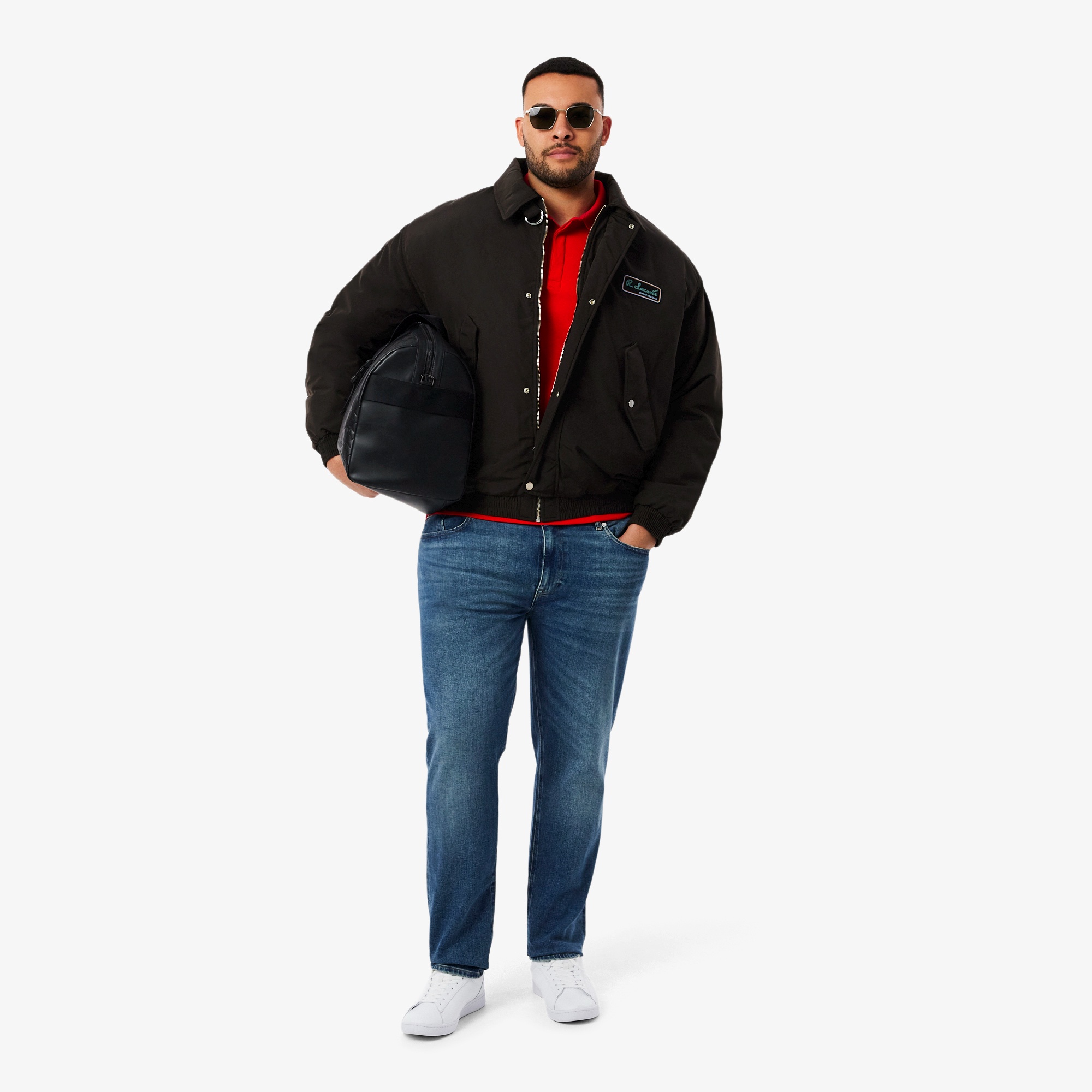 レギュラーフィット ストレッチ パリポロシャツ (半袖)