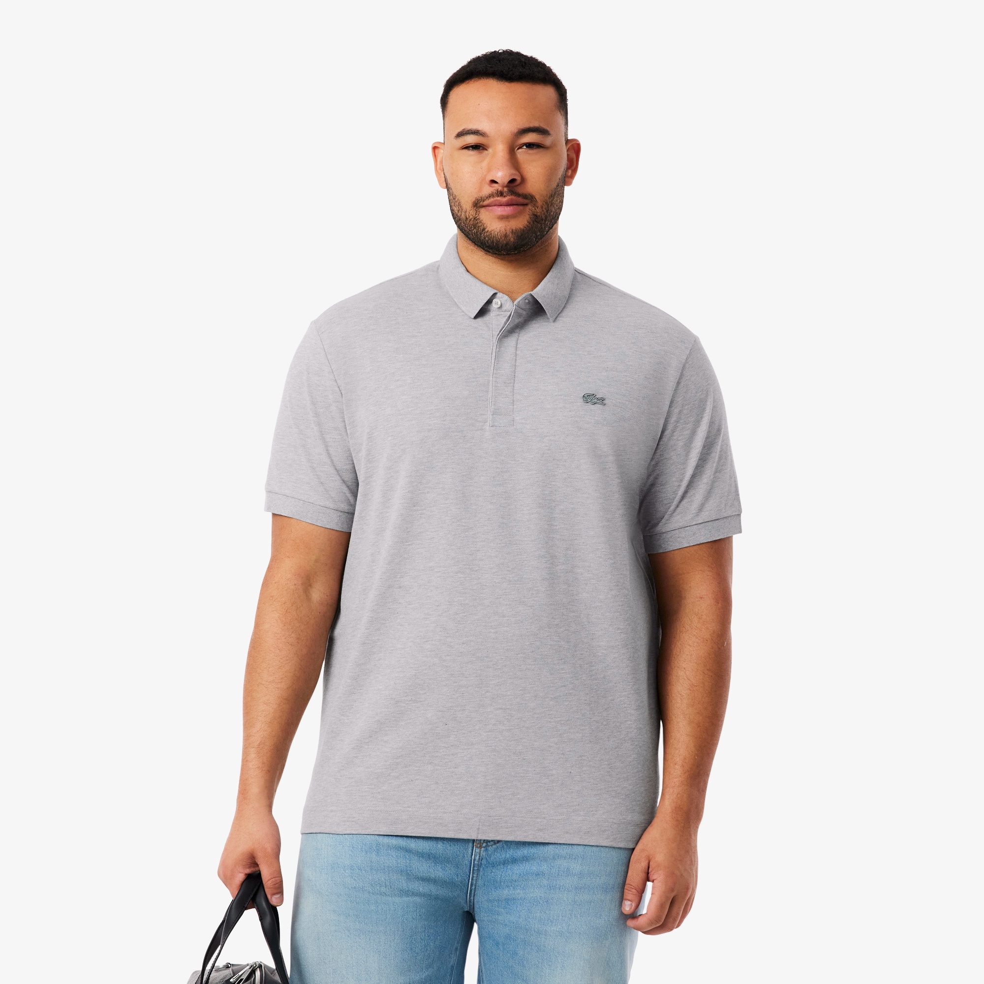 レギュラーフィット ストレッチ パリポロシャツ (半袖)