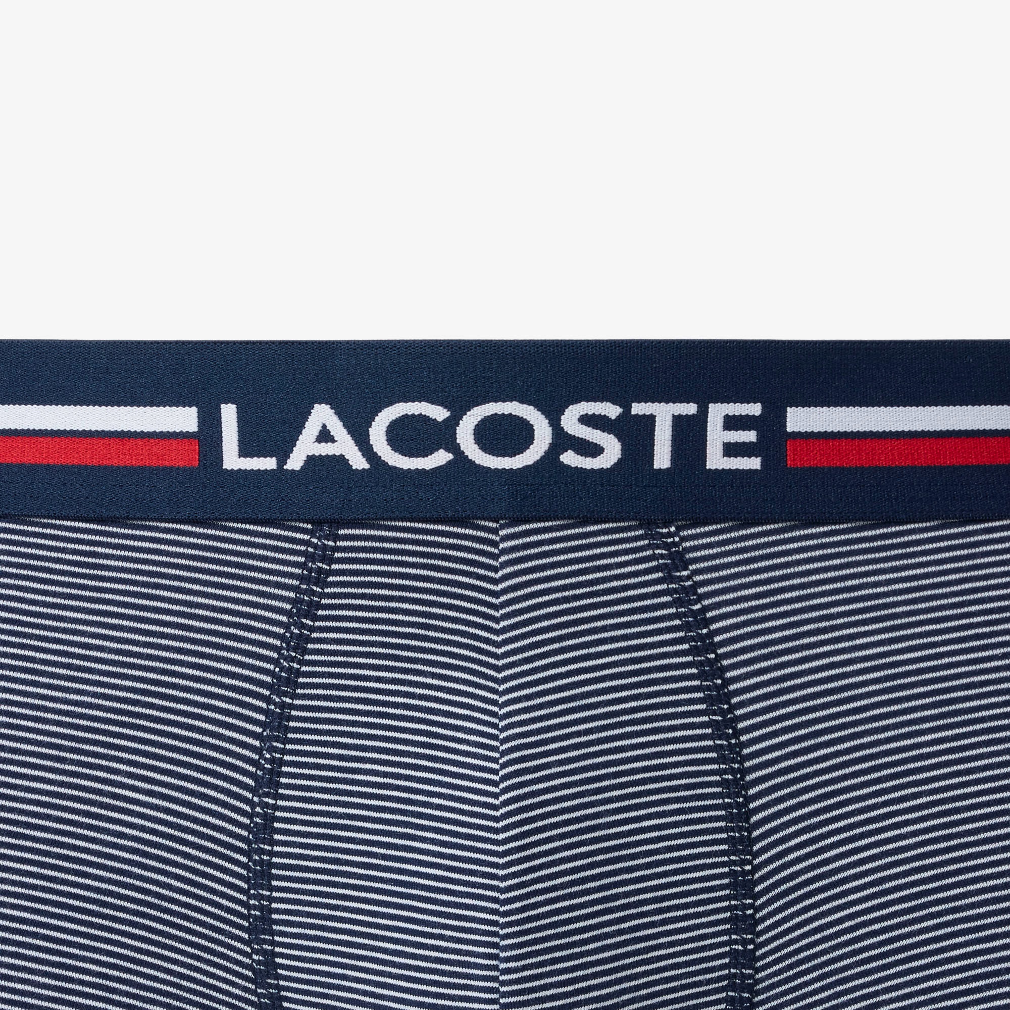 トリコロールウエストバンドストレッチコットントランクショーツ