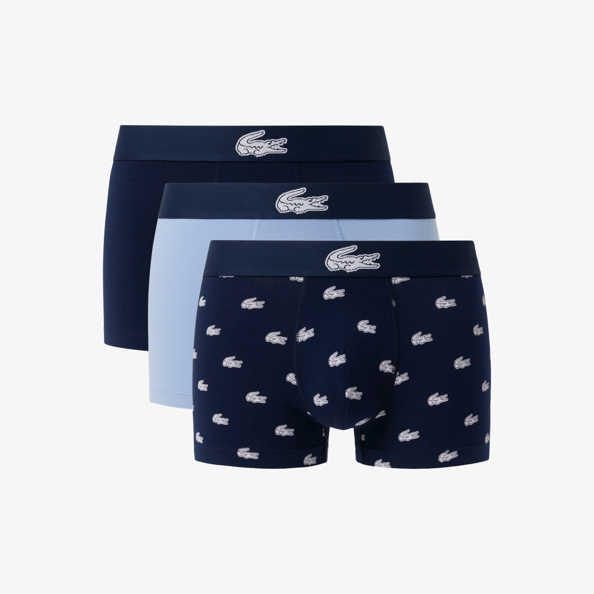 ３パッククロコダイルプリントトランクショーツ