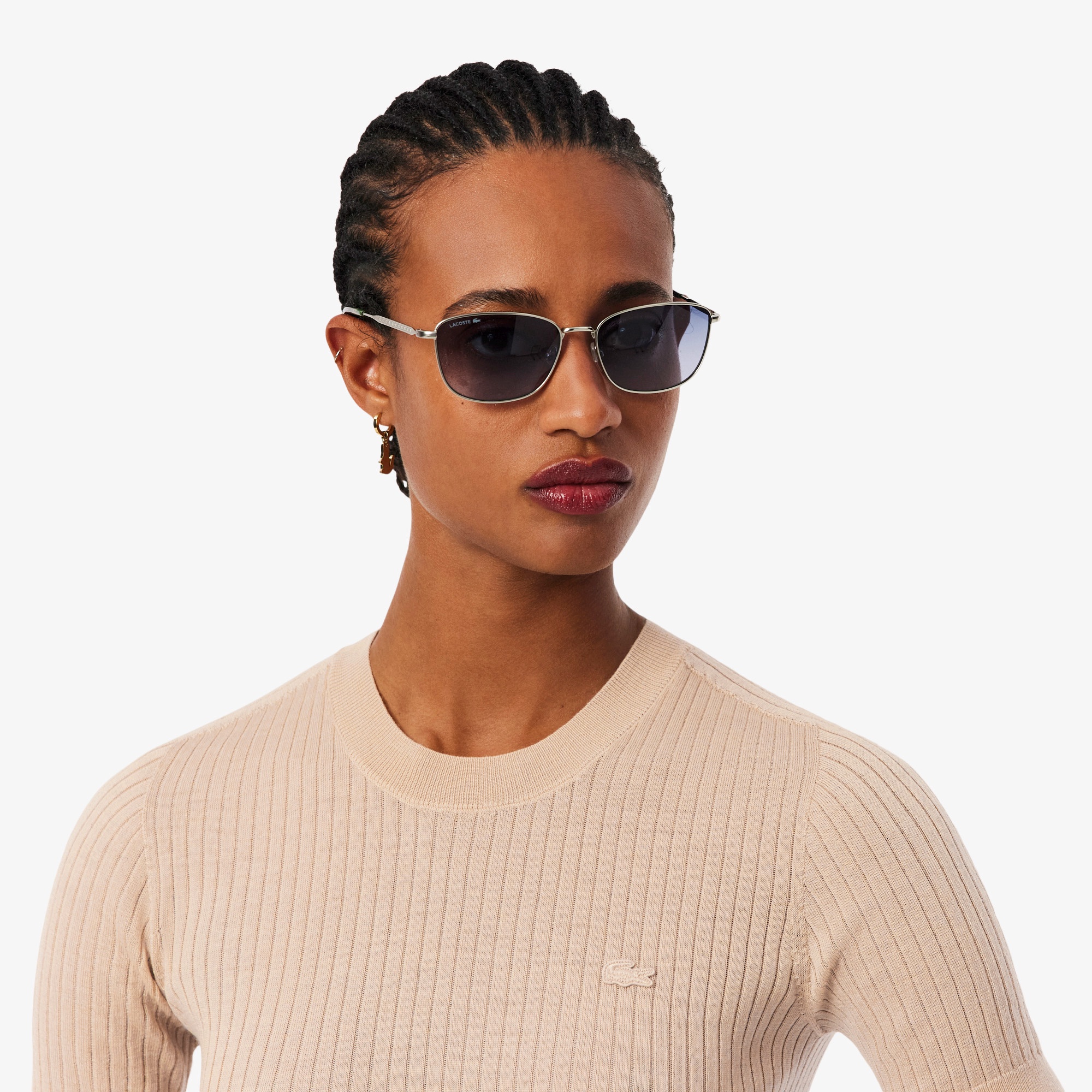 3Dニッティングショートスリーブメリノウールセーター