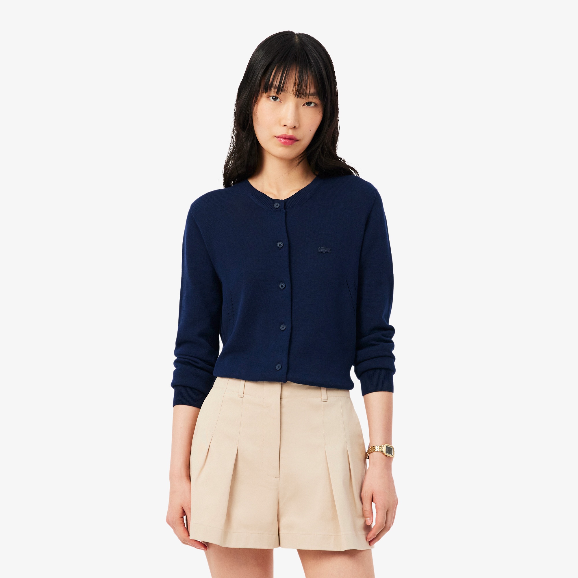 シームレス3Dニットカーディガン