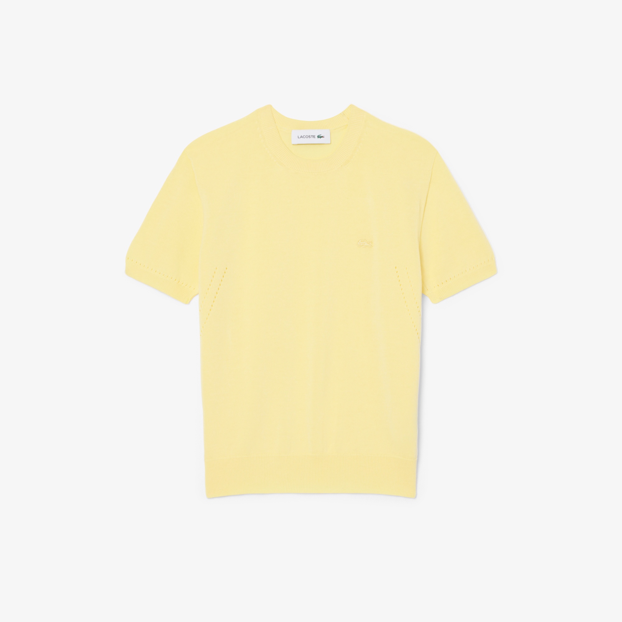 シームレス3Dニット半袖セーター