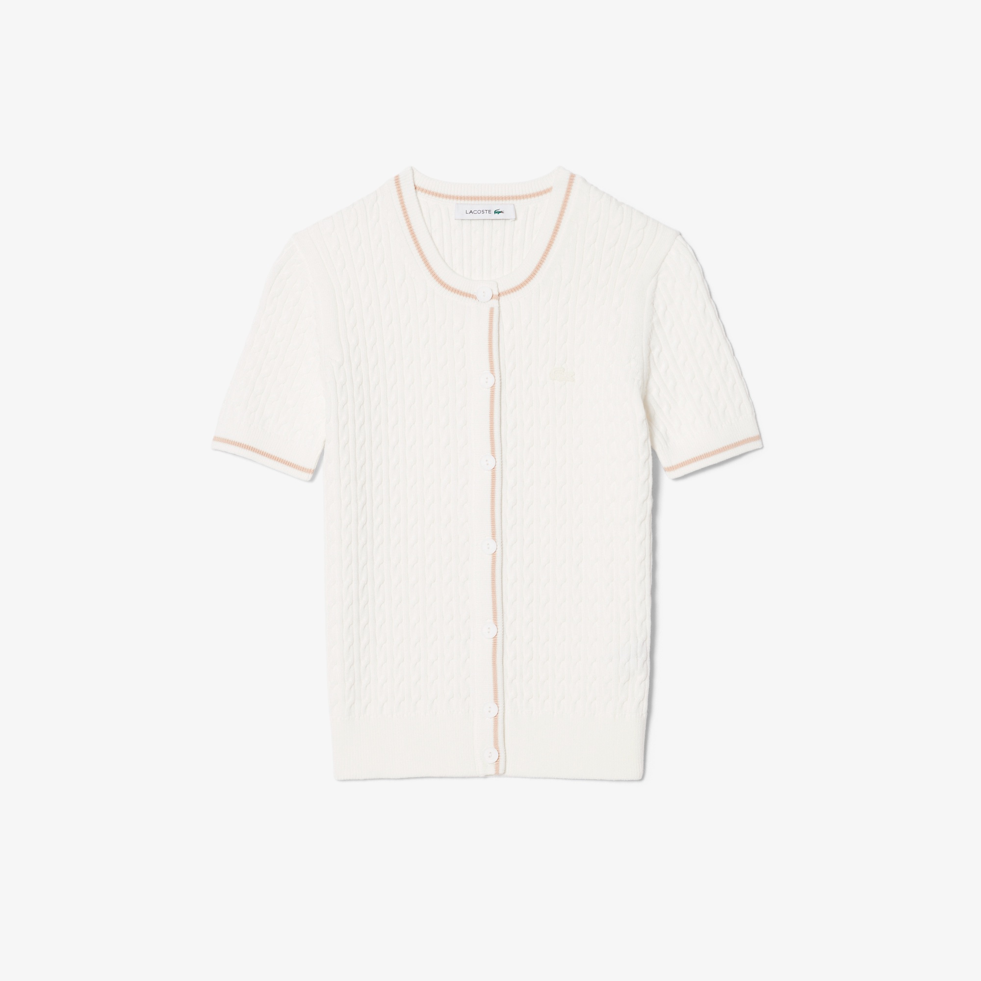 ケーブルニットカーディガン