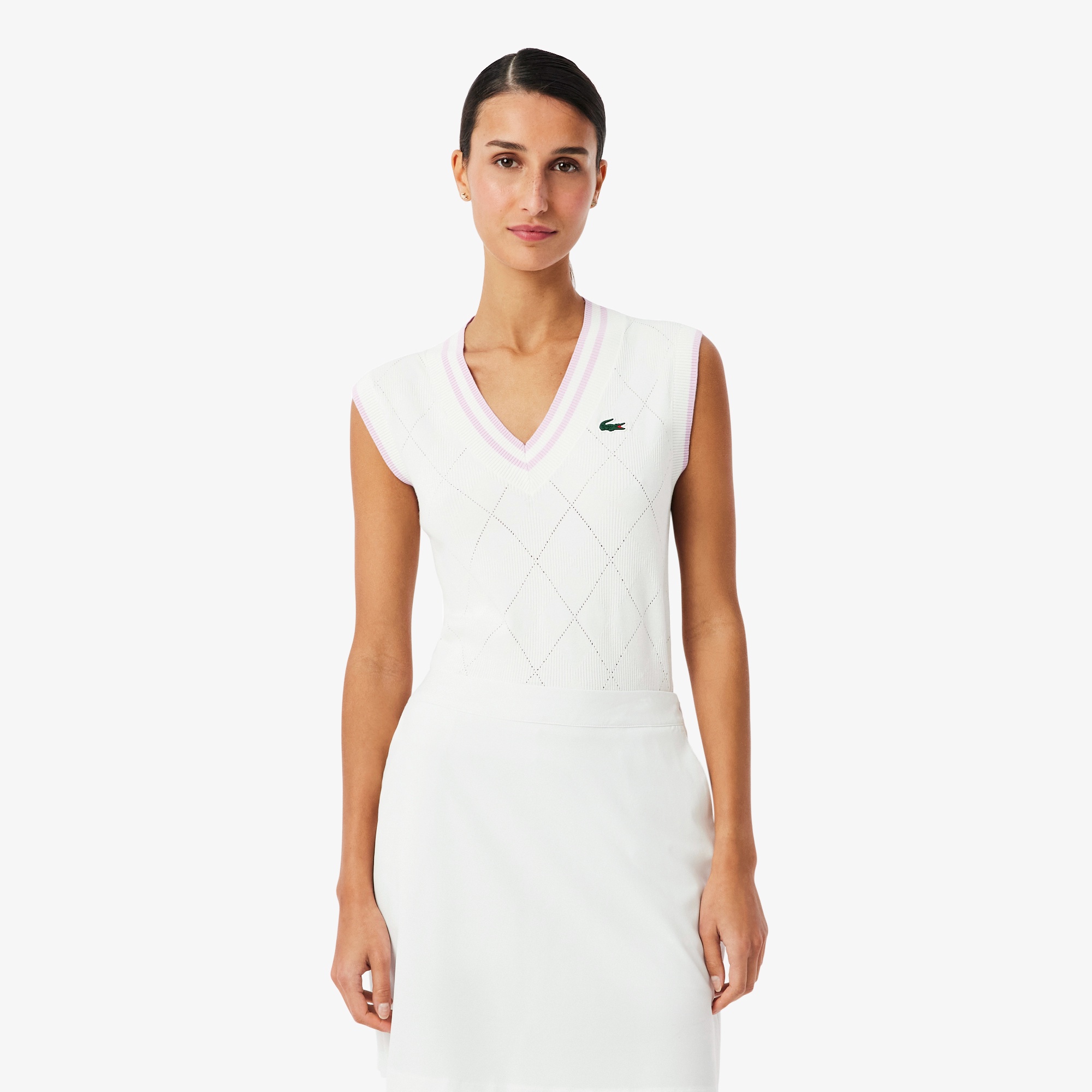 ダイヤモチーフニットベスト