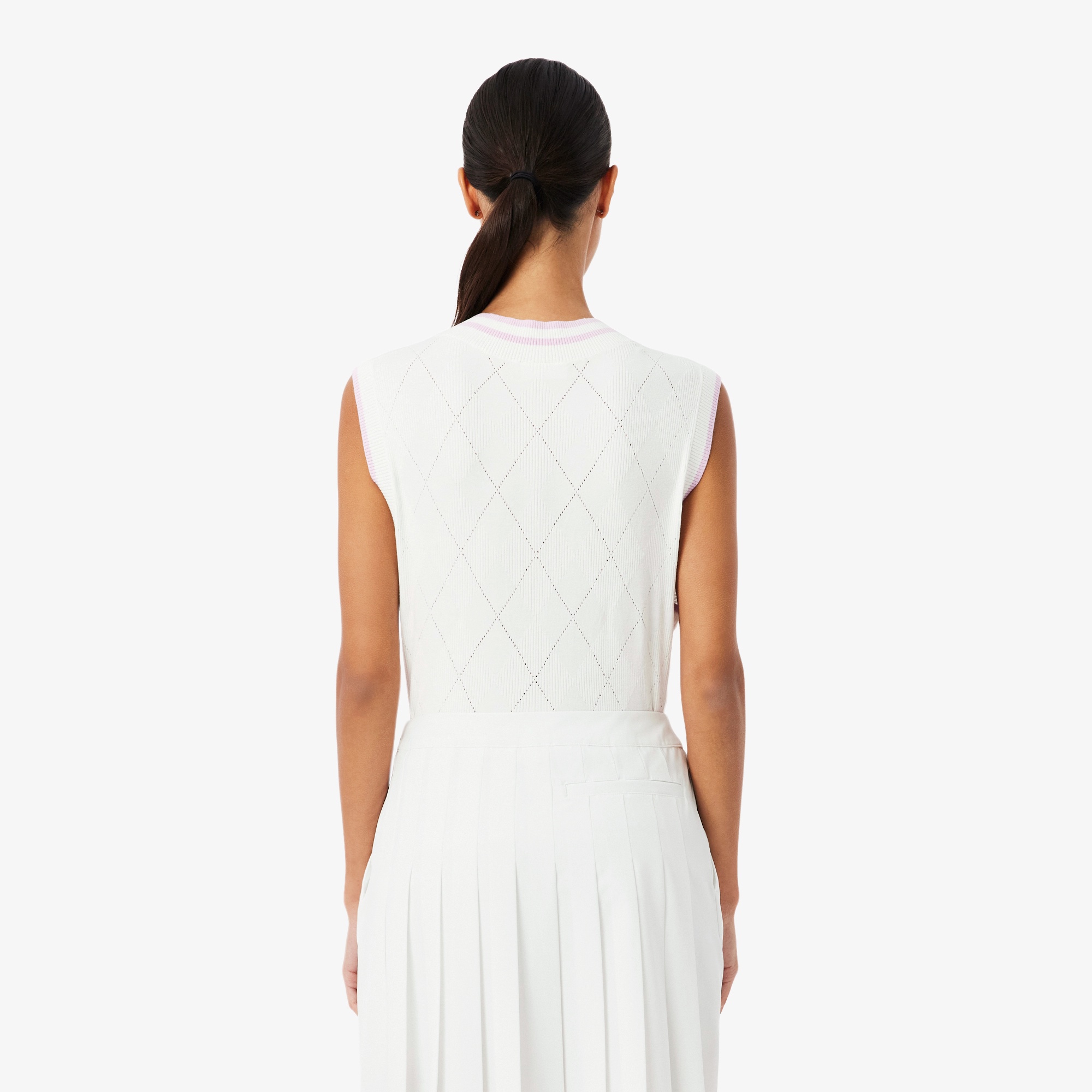 ダイヤモチーフニットベスト