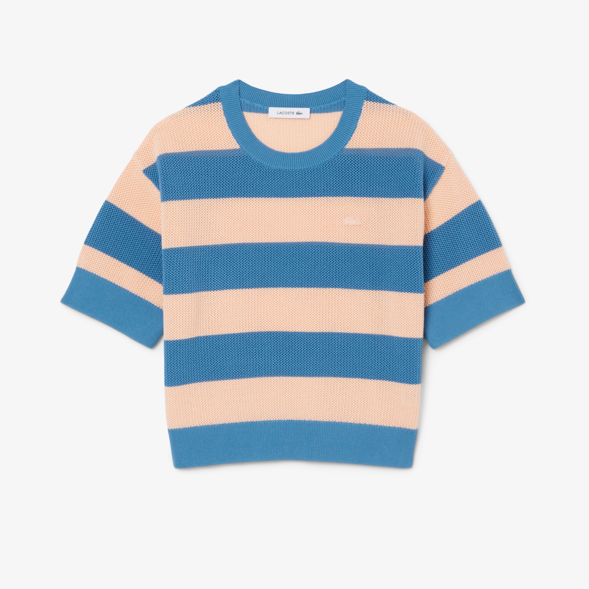 ファットボーダーメッシュニットTシャツ