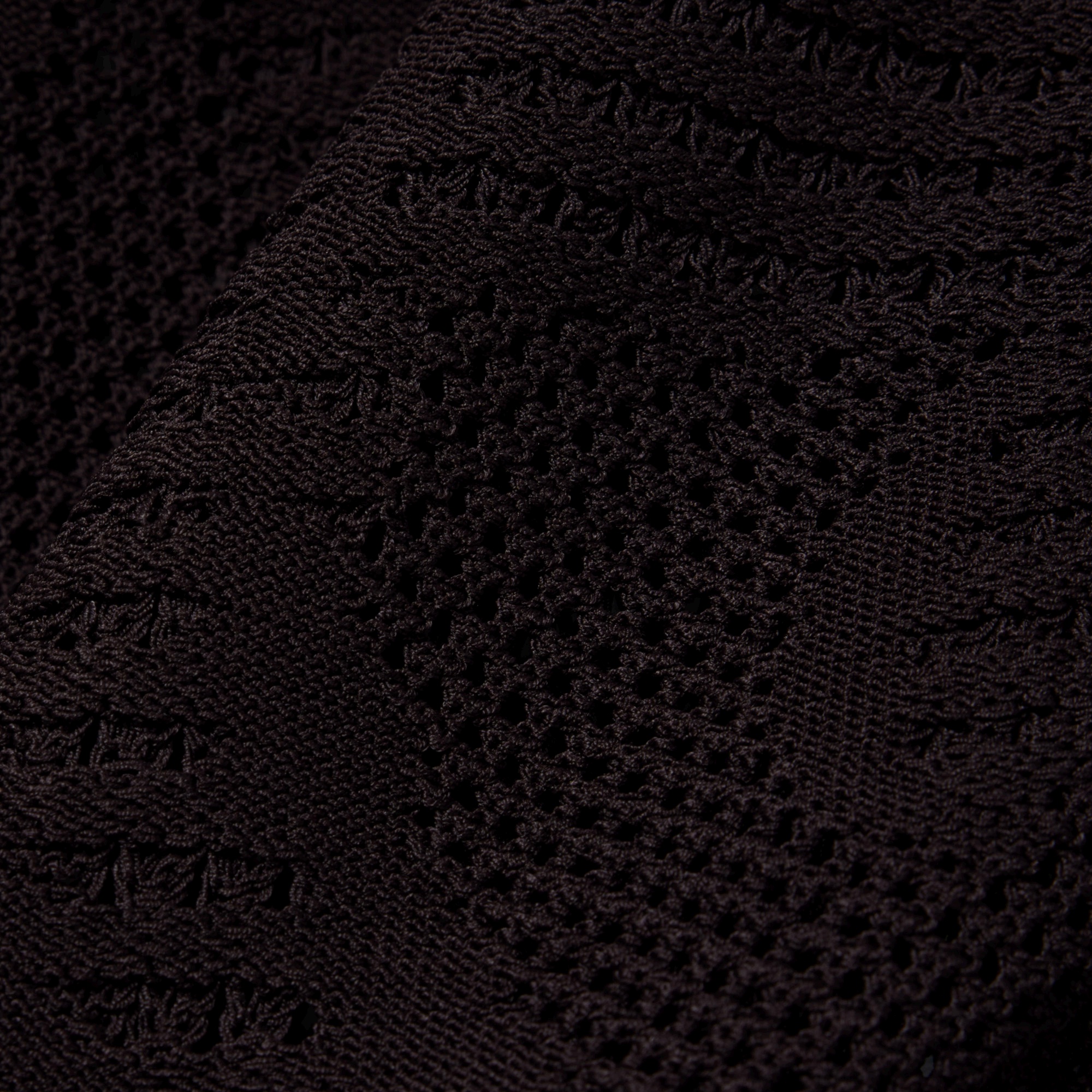 レースニットワニロゴモチーフシャツ