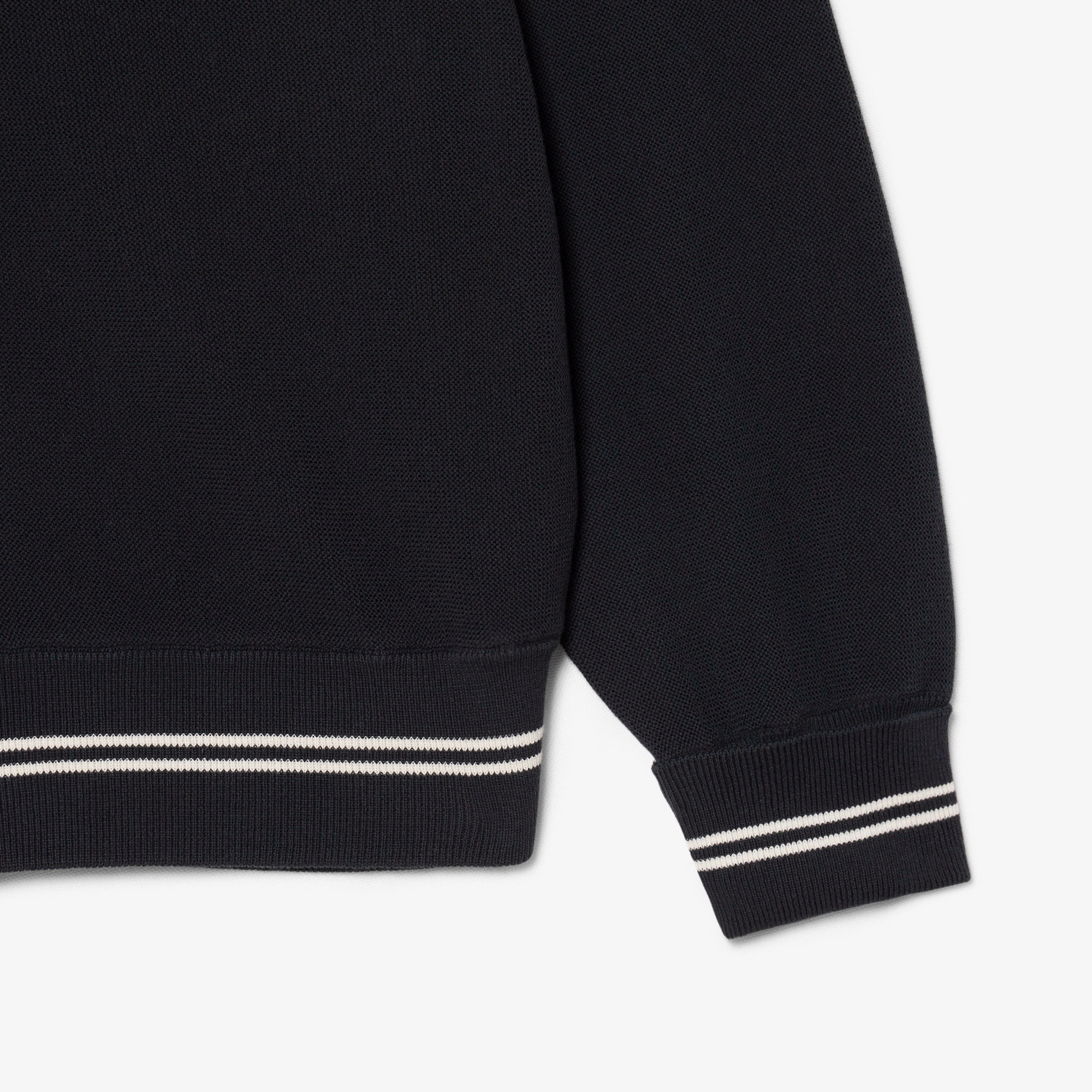 リブニットステッチコットンニットカーディガン