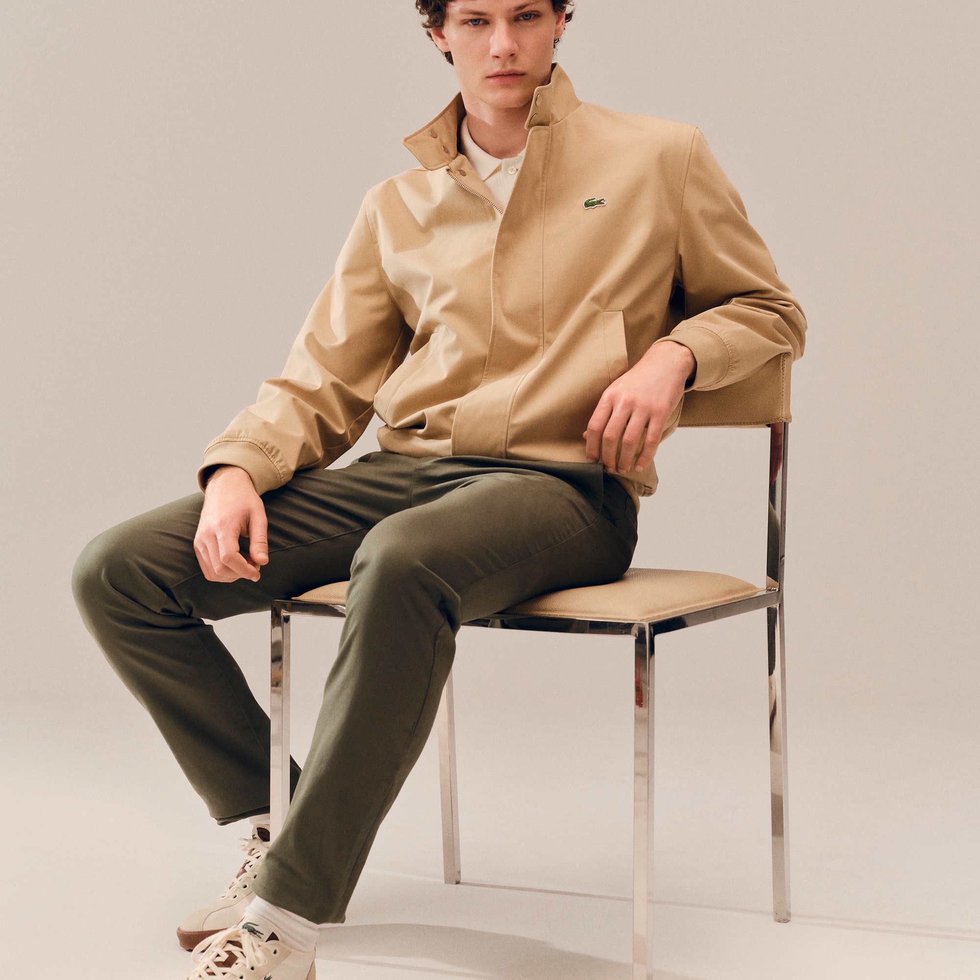 防風撥水ハリントンジャケット