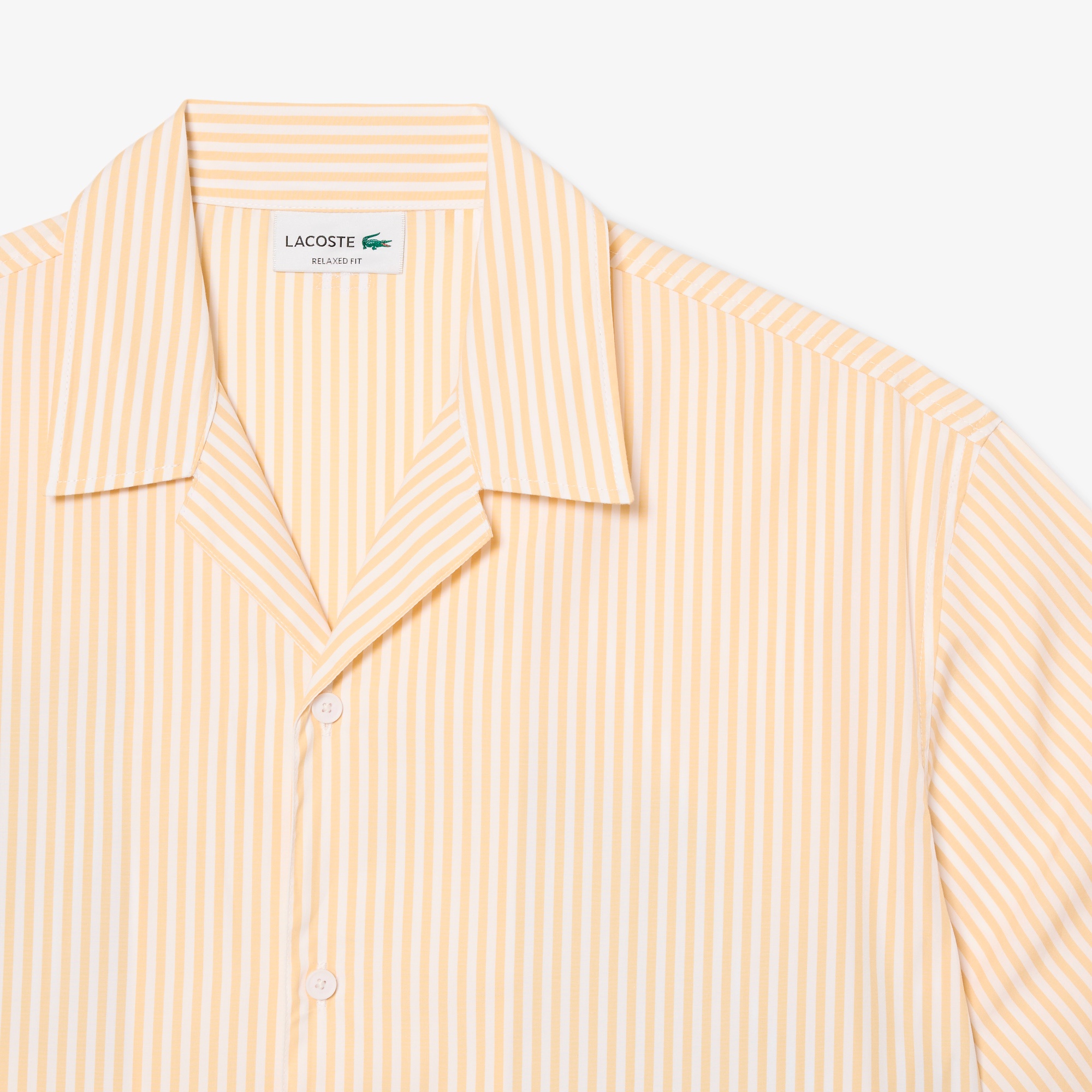 ストライプ&ワニグラフィック オープンカラーシャツ