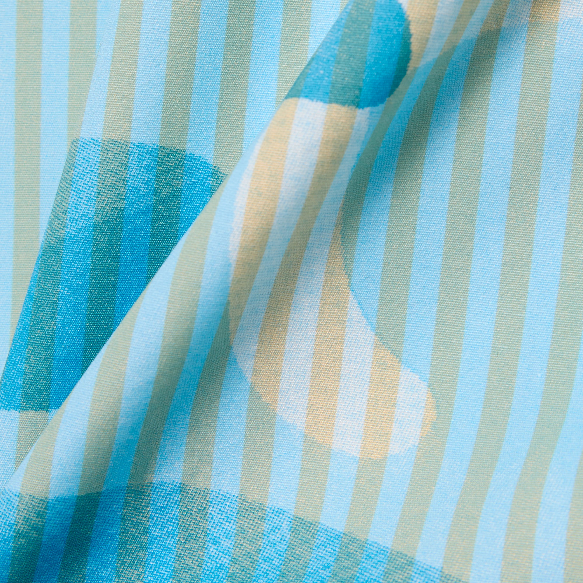 ストライプ&ワニグラフィック オープンカラーシャツ