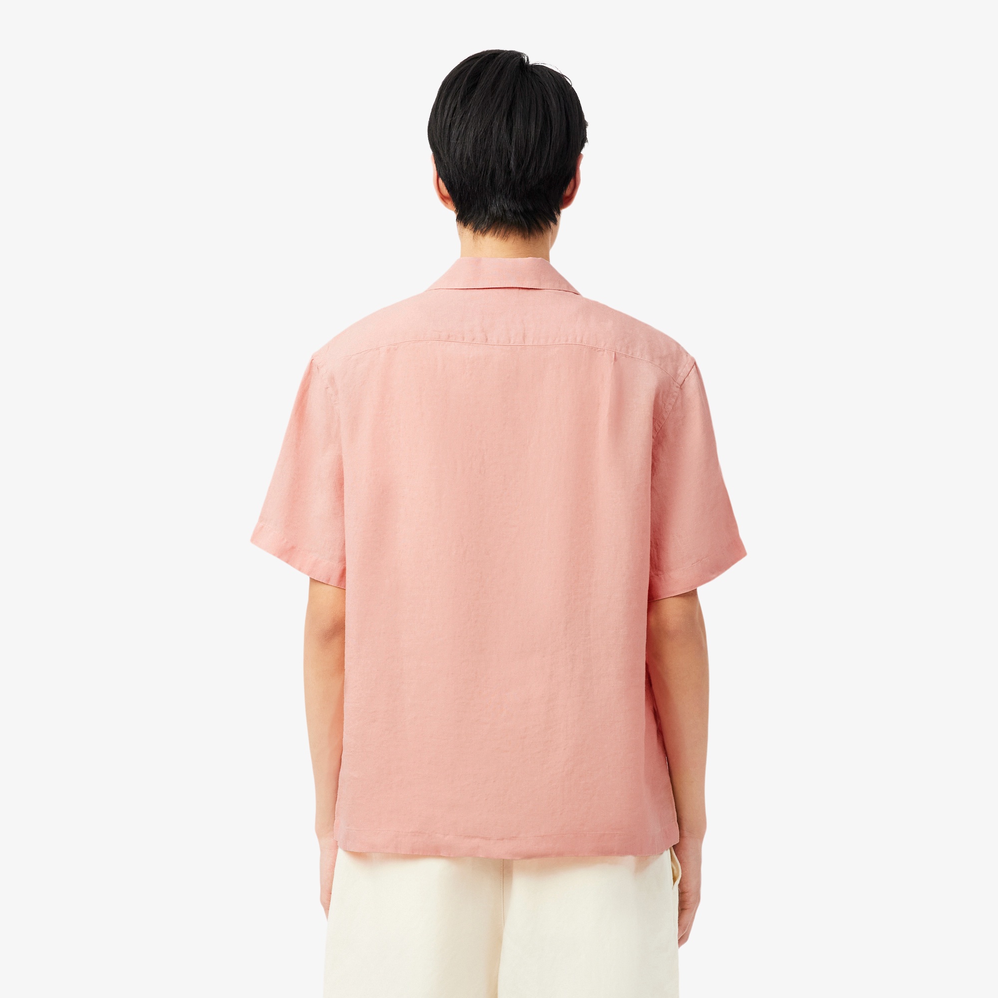 リネンオープンカラーシャツ