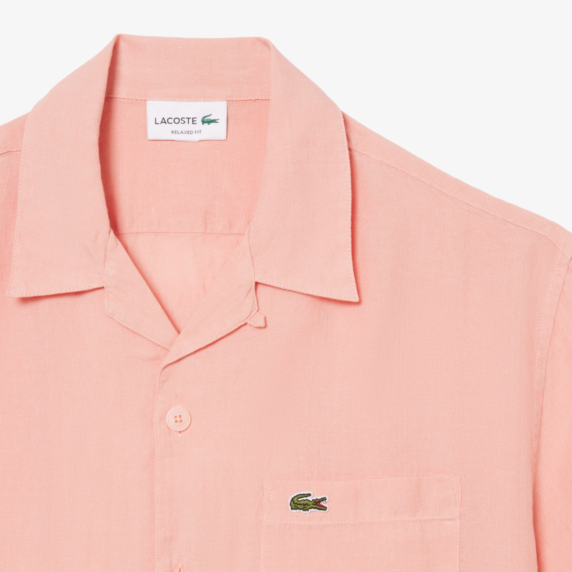 リネンオープンカラーシャツ