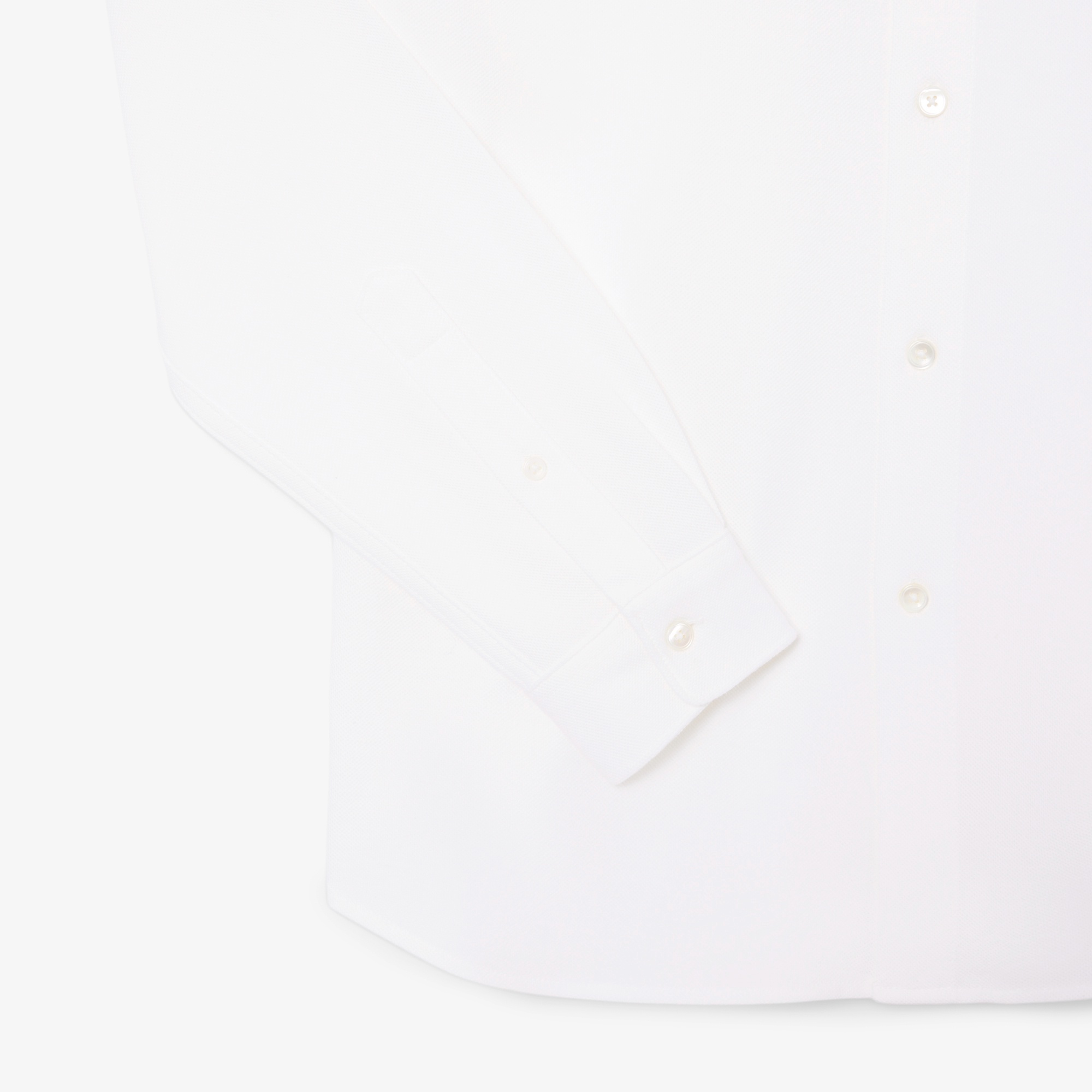 スリムフィット鹿の子地シャツ