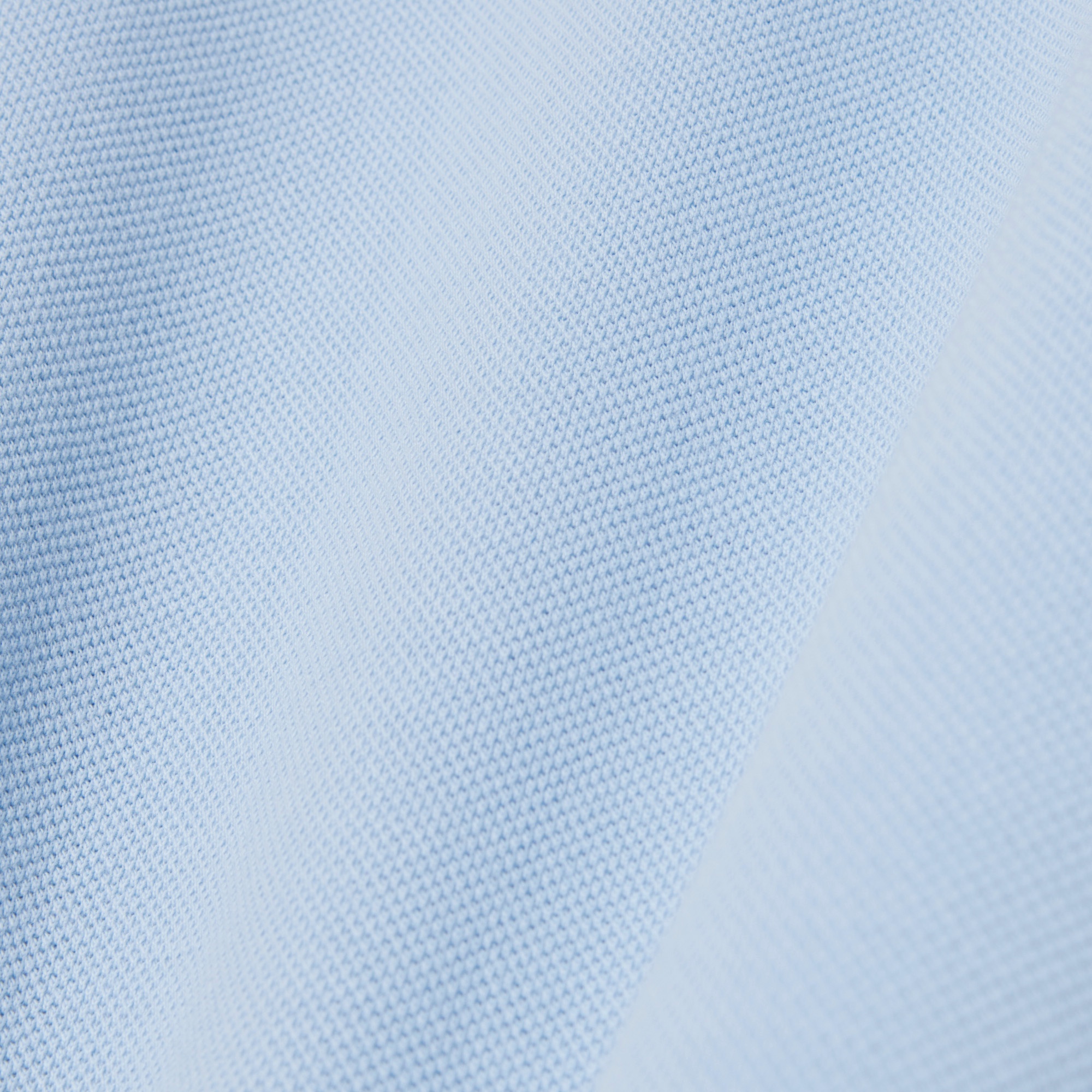 スリムフィット鹿の子地シャツ