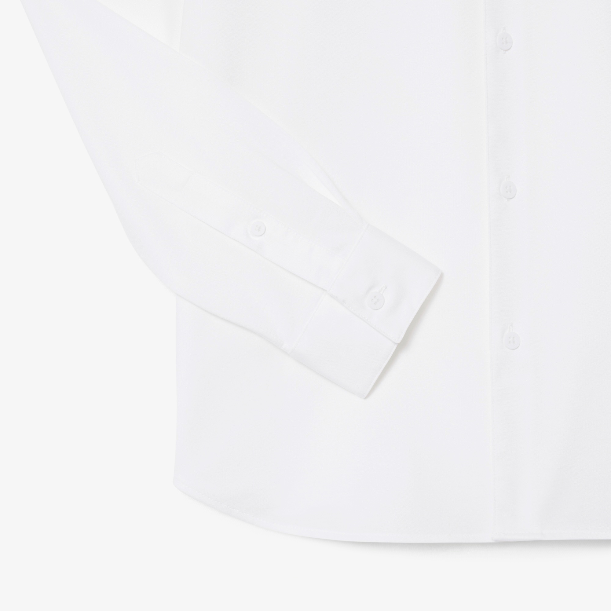 スリムフィットミニマル長袖ボタンシャツ