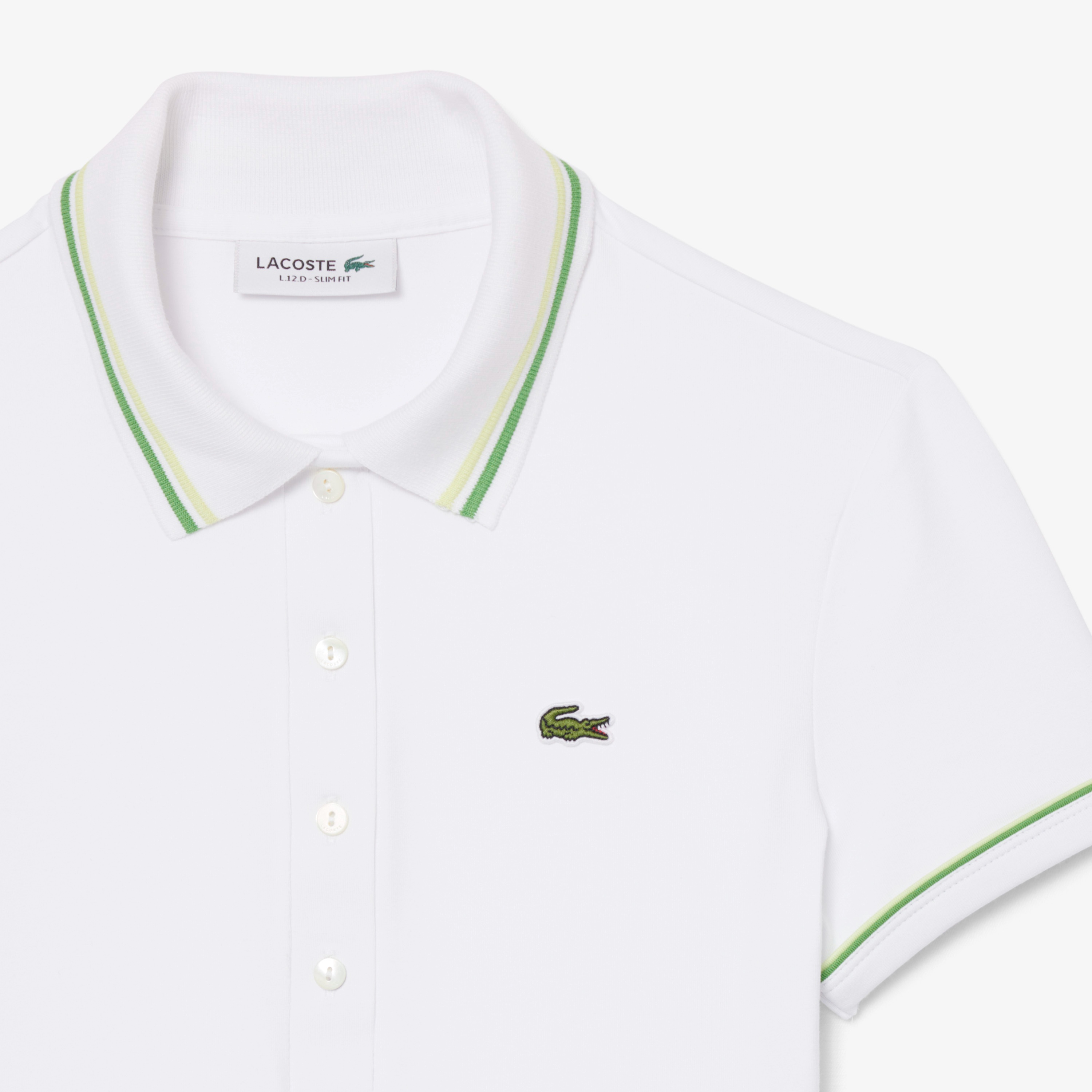 カラー＆カフスラインスリムフィットポロシャツ