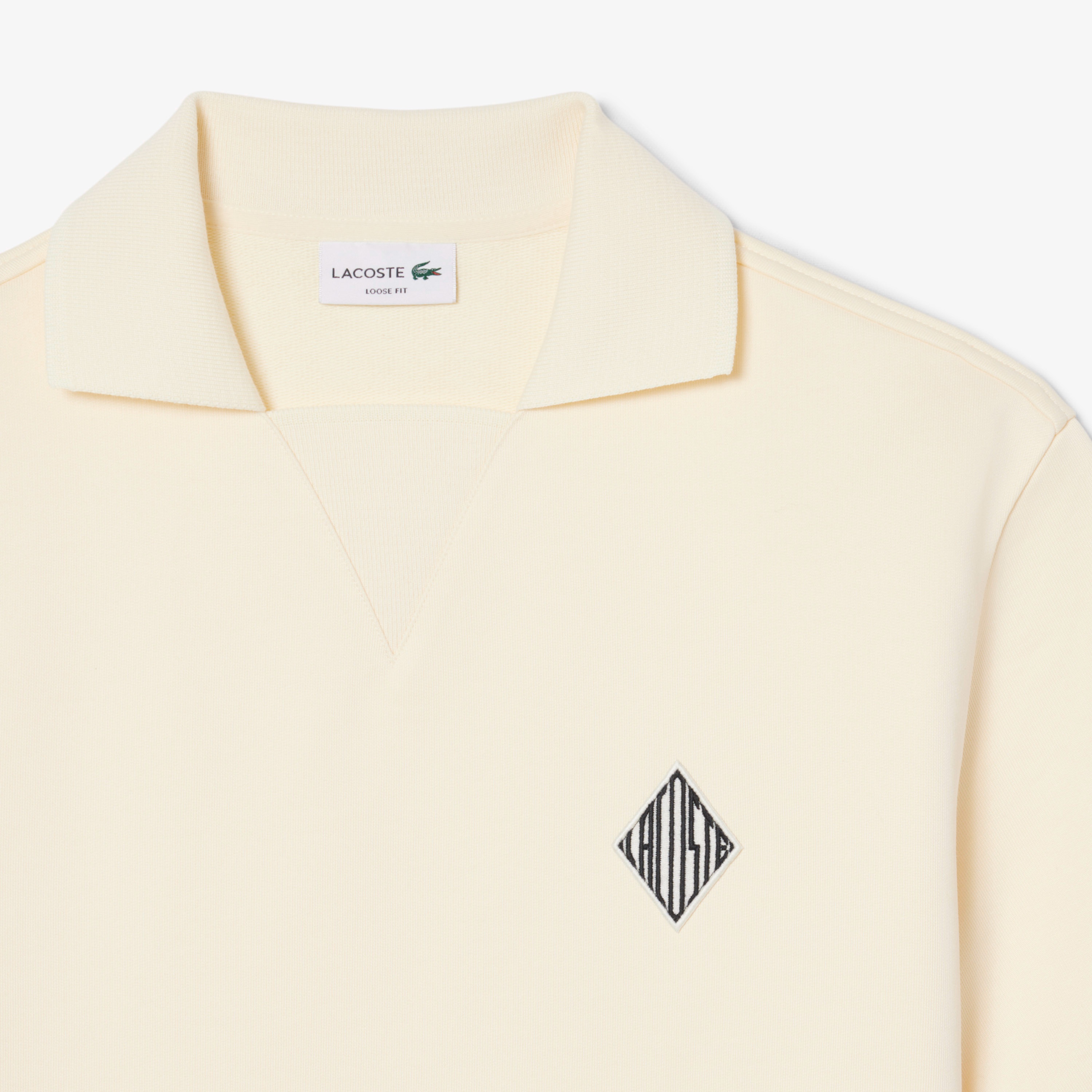 ルーズフィットフリースポロシャツ