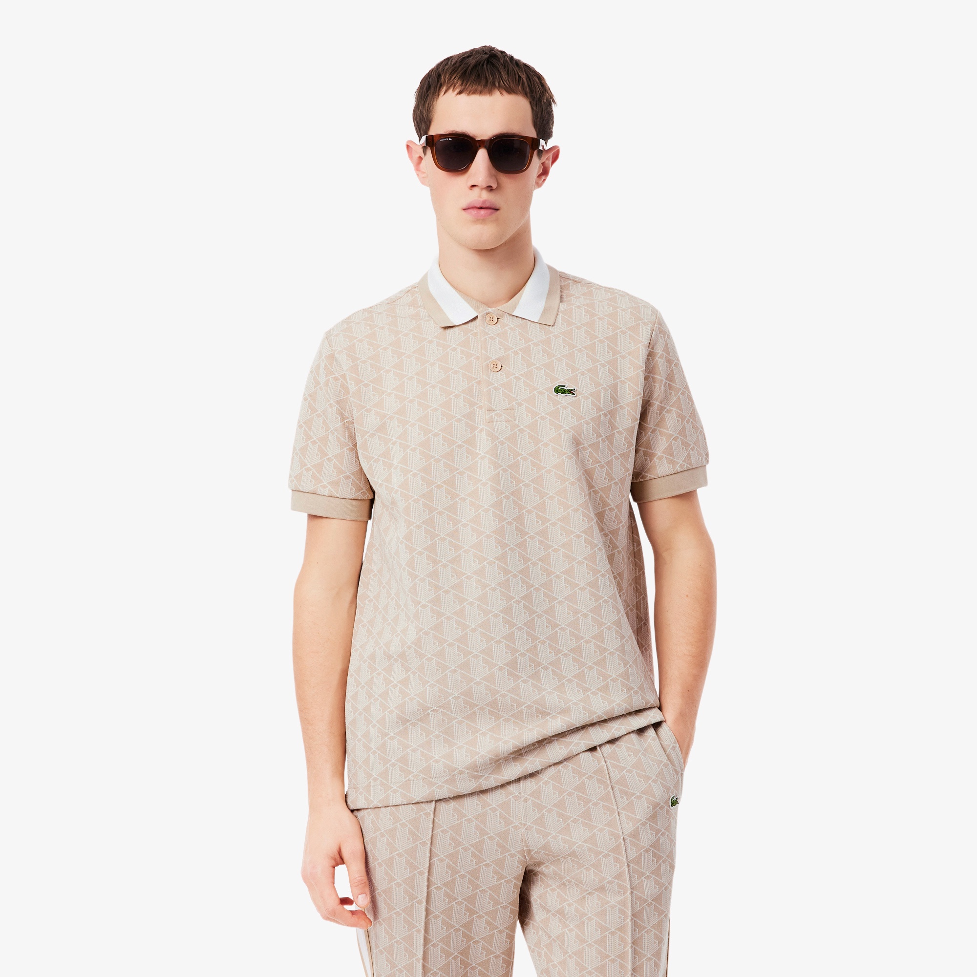 モノグラムジャカードポロシャツ