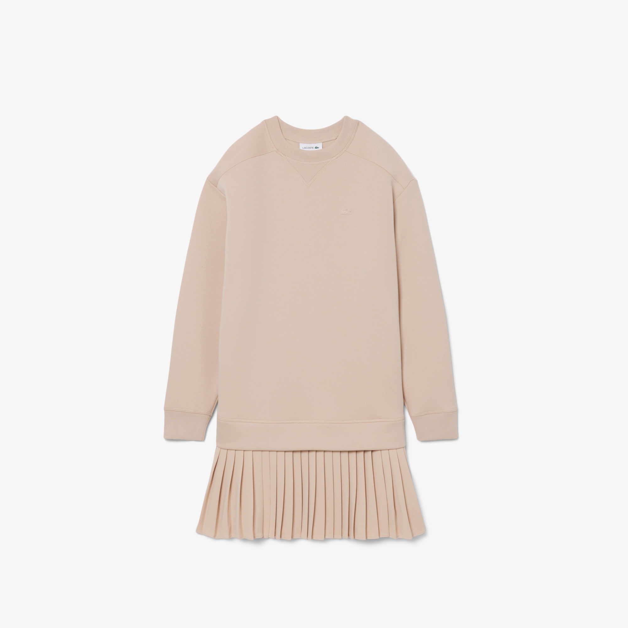 プリーツスカート切り替えスウェットドレス