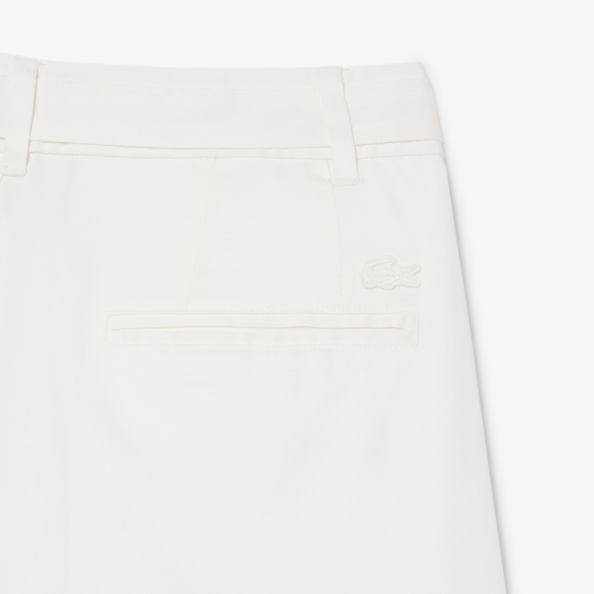 リヨセル×リネンブレンドベルテッドバミューダショーツ