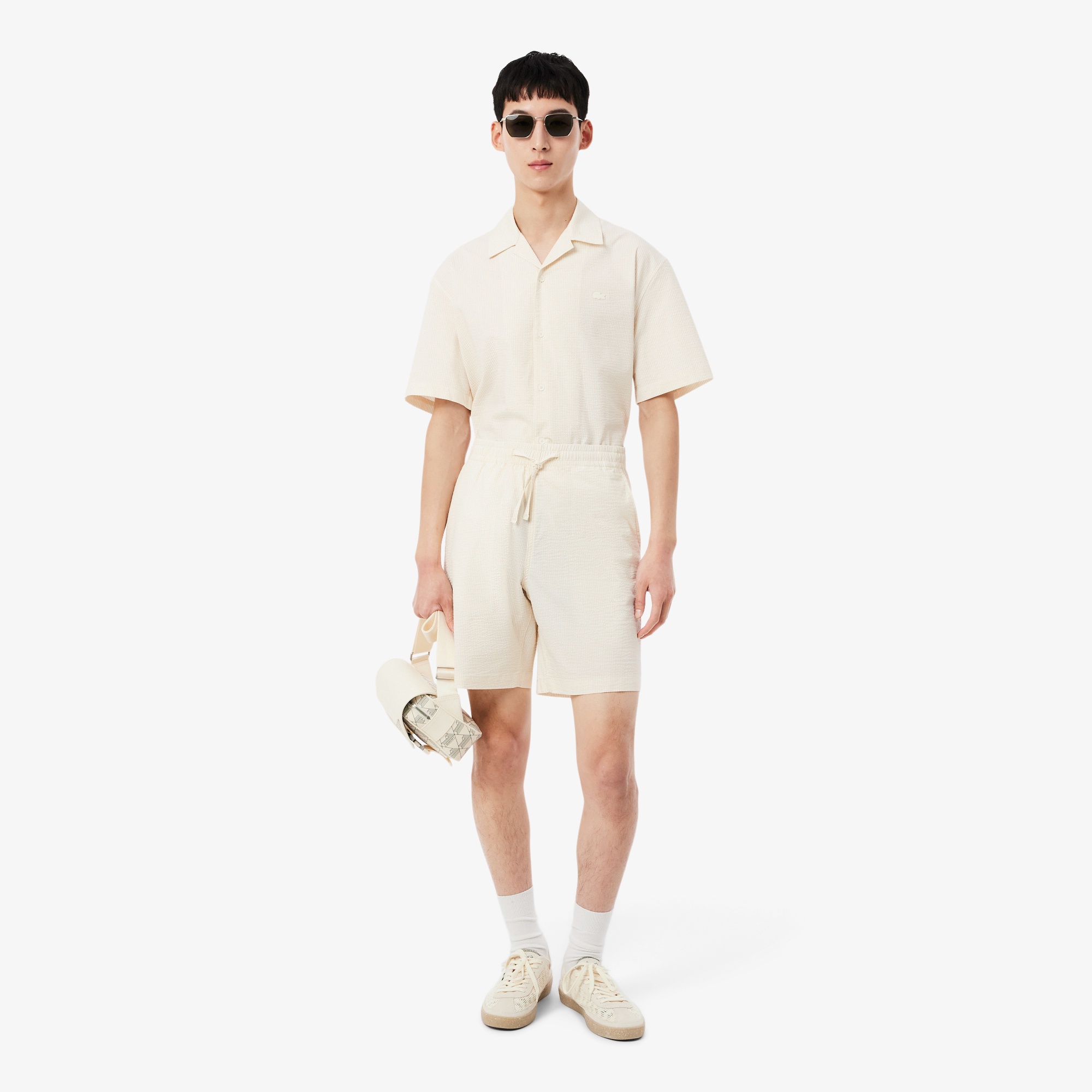 シアサッカーショートパンツ