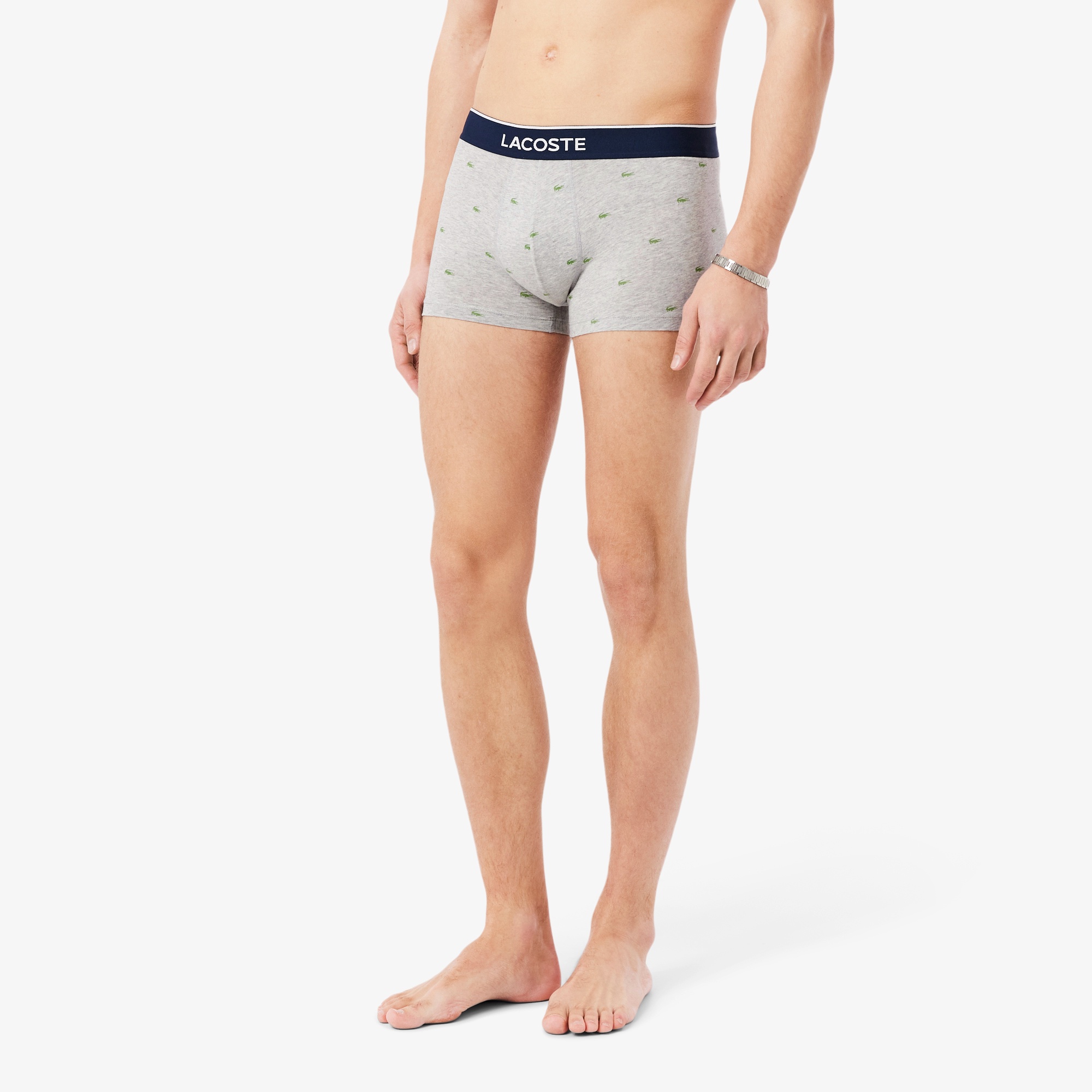 ３パックプリントストレッチコットントランクショーツ