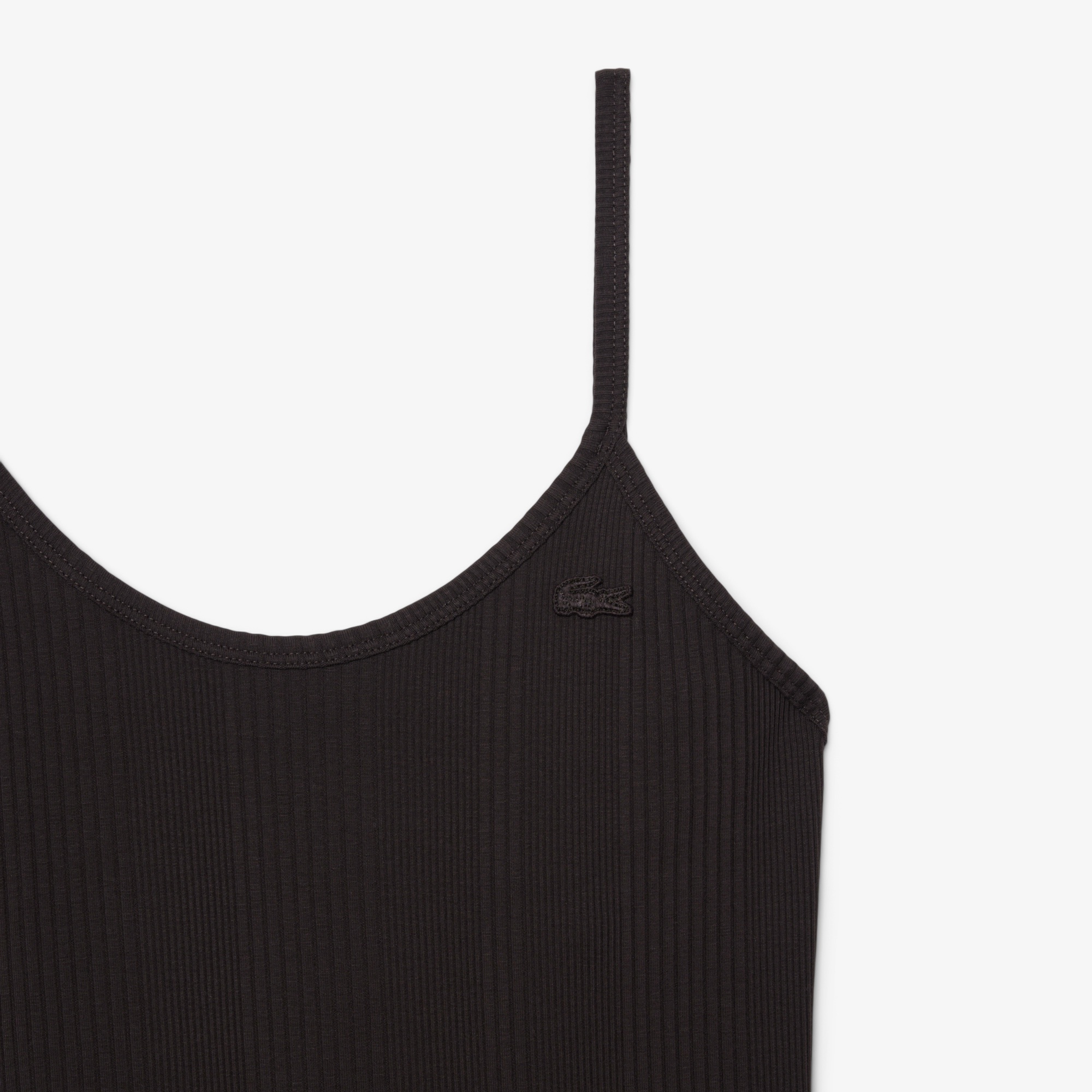 ランダムピッチリブニットタンクトップドレス