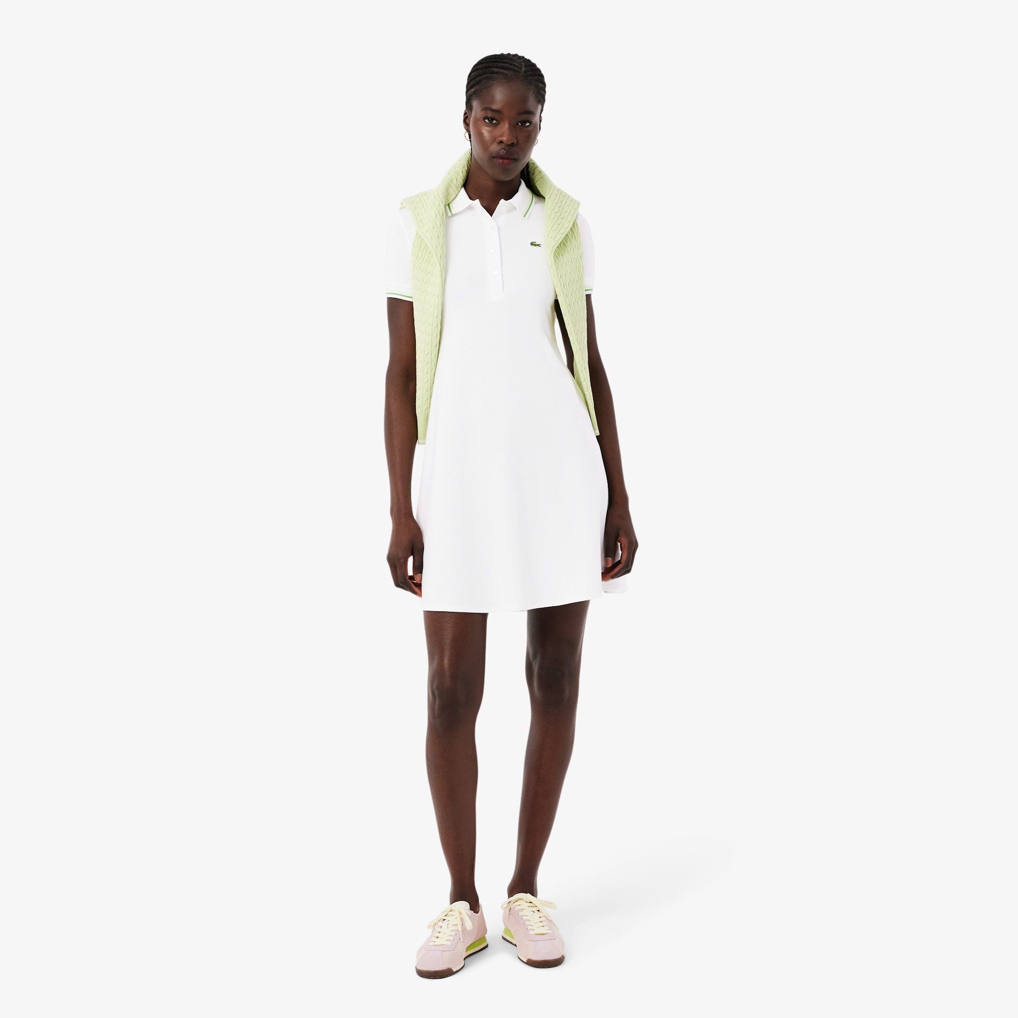 レーヨンブレンドポロドレス