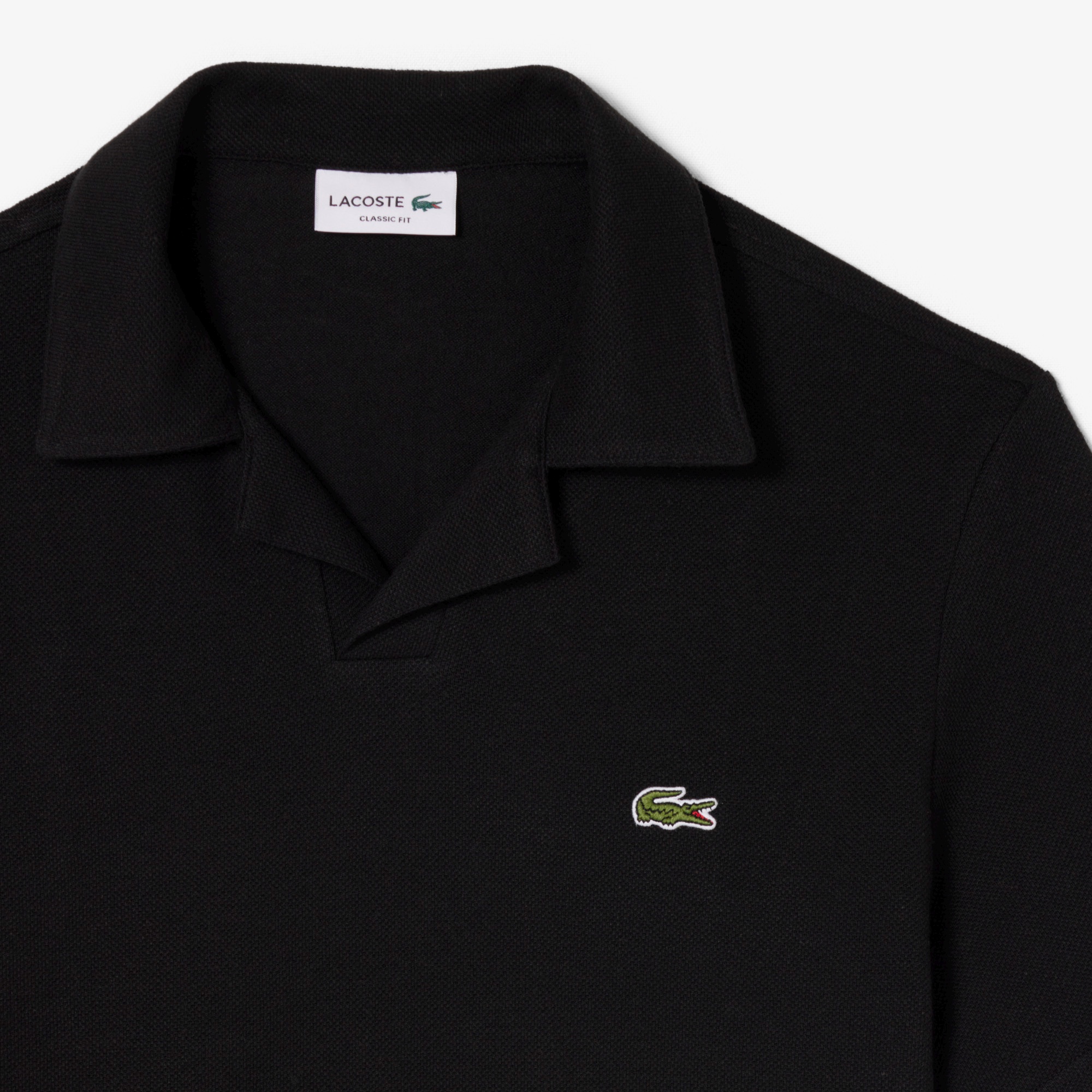 オープンカラーネックポロシャツ