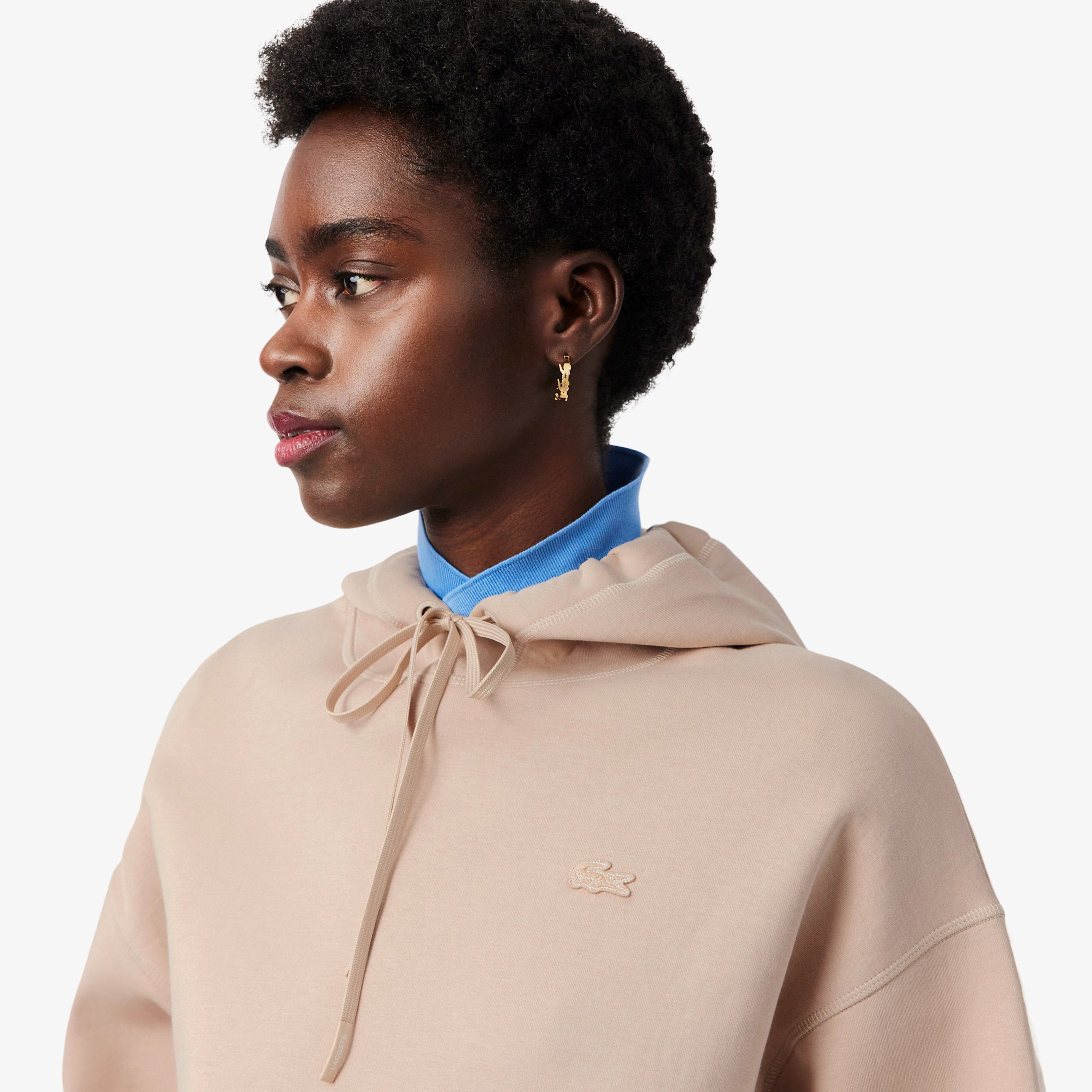 オーバーサイズダブルフェイススェットフーディー