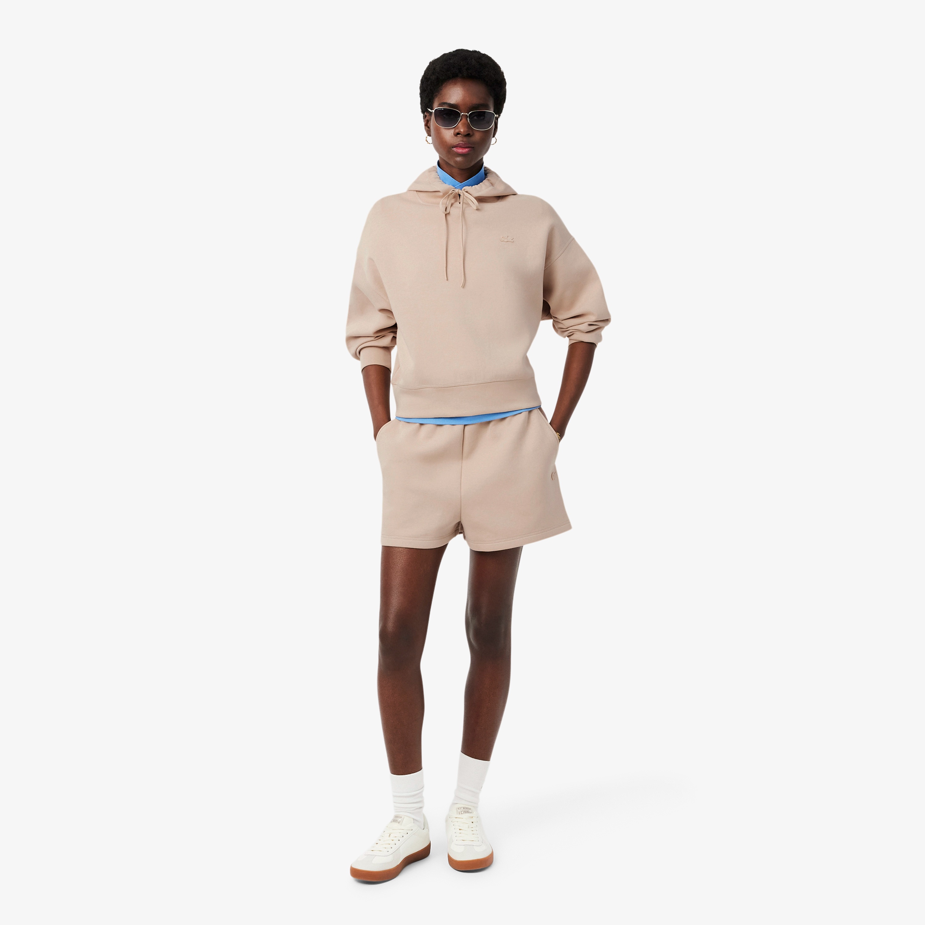 オーバーサイズダブルフェイススェットフーディー